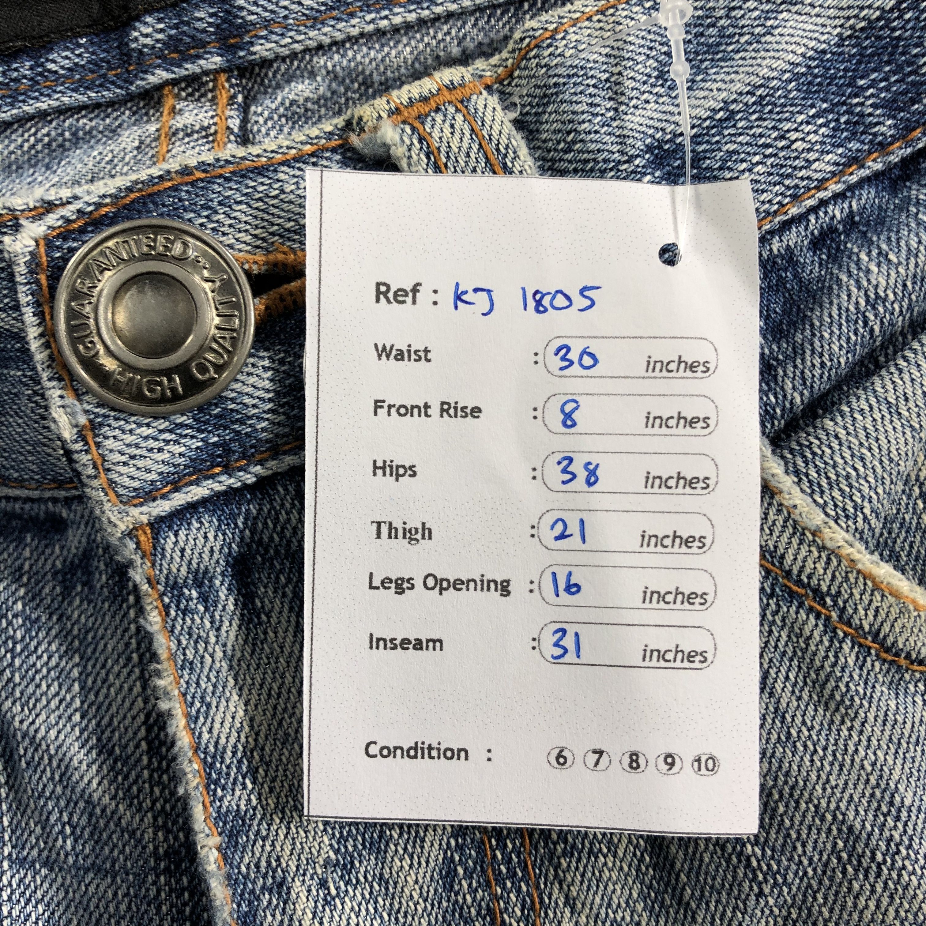 Japanese Brand Japanese Brand Nylous Clothing Jeans Distressed Denim KJ1805 Size US 30 / EU 46 - 10 Thumbnail