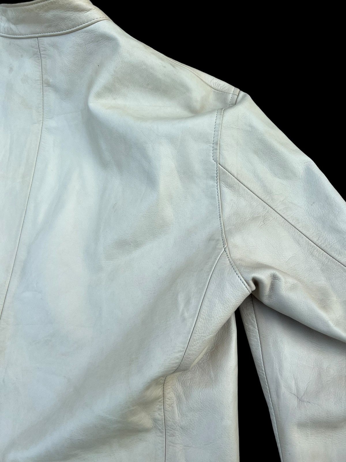 VTG Max Fritz Japan Dirty Patina Cow Leather Racer Jacket