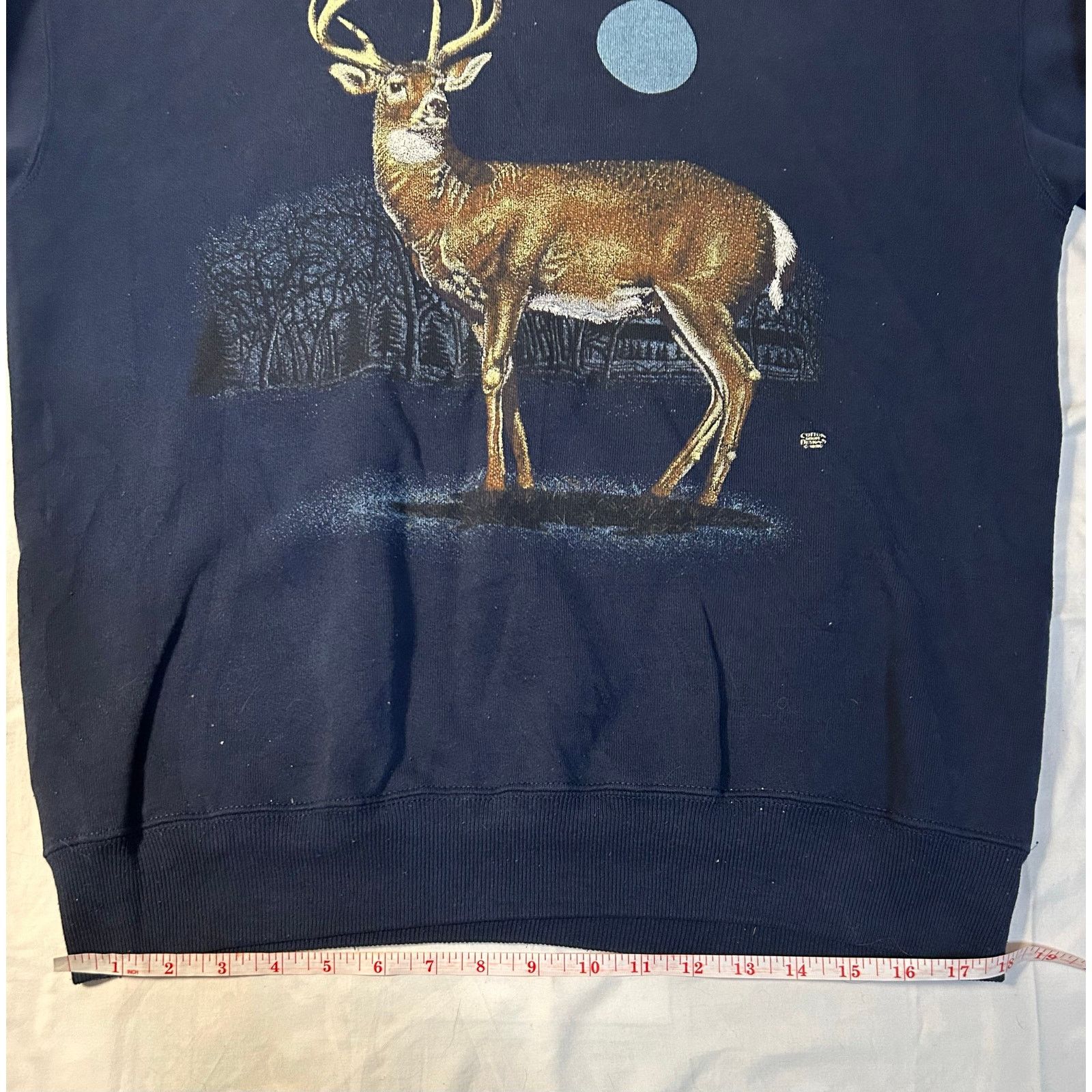 Lee Vintage 90s White-Tailed Deer Wildlife Sweatshirt Crewneck M Size US M / EU 48-50 / 2 - 5 Thumbnail