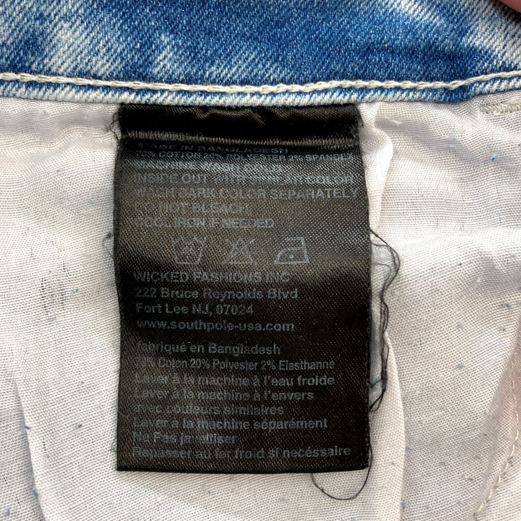 Southpole Southpole Skinny Moto Jeans Mens 30x30 Blue Acid Wash Stretch Denim Hip Hop Stretc? Size US 30 / EU 46 - 6 Thumbnail