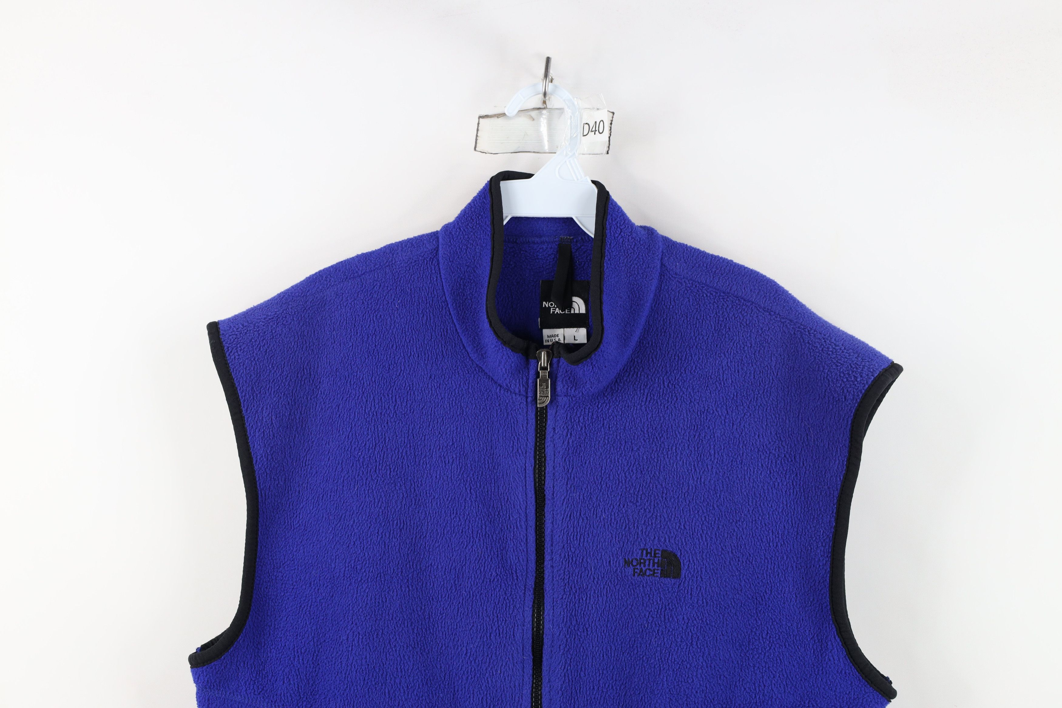The North Face Vintage 90s The North Face Full Zip Fleece Vest Jacket USA Size US L / EU 52-54 / 3 - 2 Thumbnail