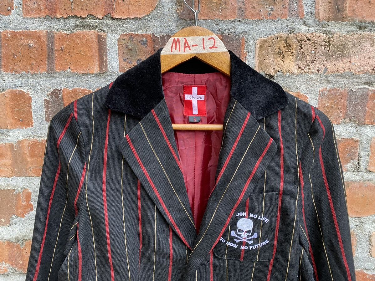 No Future 2000s No Future Punk Rayon Stripe Jacket Affa Superlovers Size US M / EU 48-50 / 2 - 3 Thumbnail