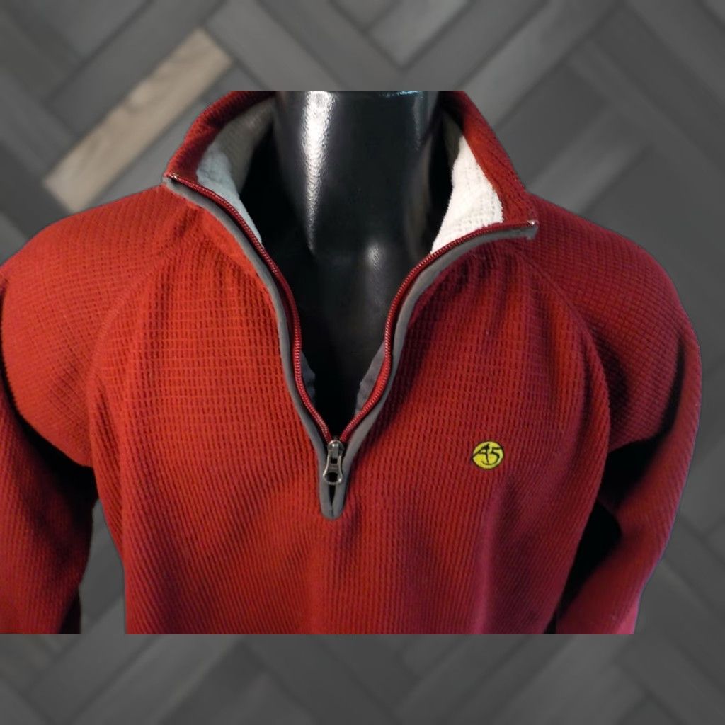 The North Face THE NORTH FACE A5 Series 1/4 Zip Fleece Pullover Mens Shirt Small Red Polyester 100% Pullover A5 Logo on Chest Great Condition Size US S / EU 44-46 / 1 - 1 Thumbnail