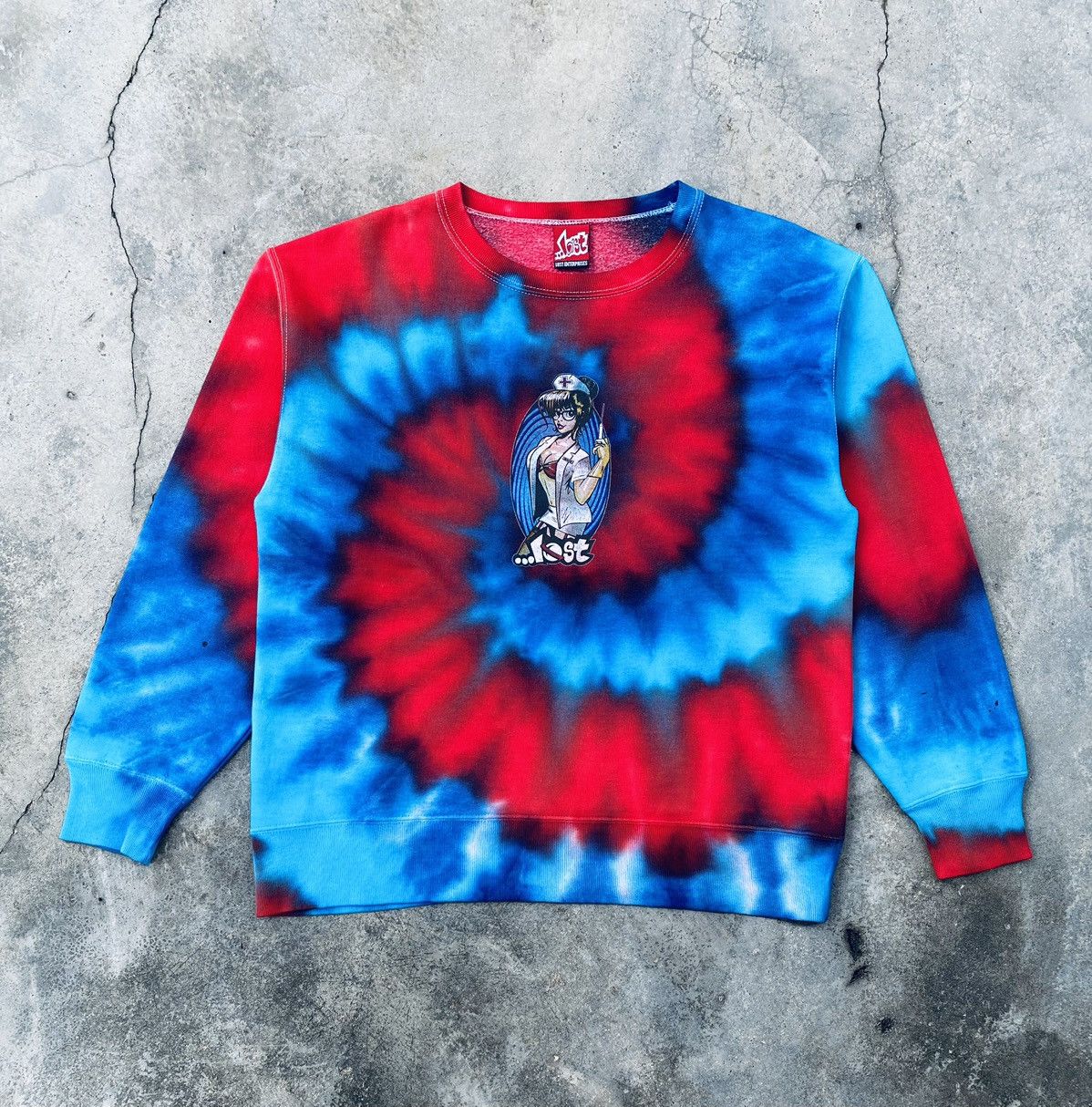 Vintage Vintage Lost Enterprises Nurse Skateboards Sweatshirt Size US M / EU 48-50 / 2 - 1 Thumbnail