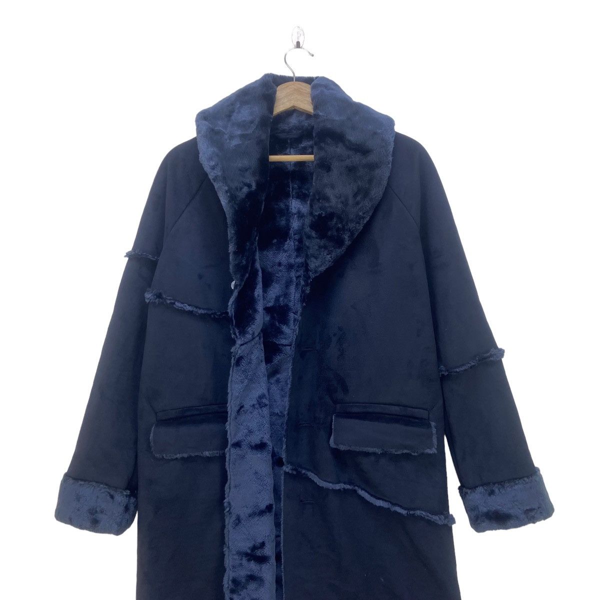 Japanese Brand MYC Contrive Japanese Brand Faux Fur Long Coat Size S / US 4 / IT 40 - 8 Thumbnail