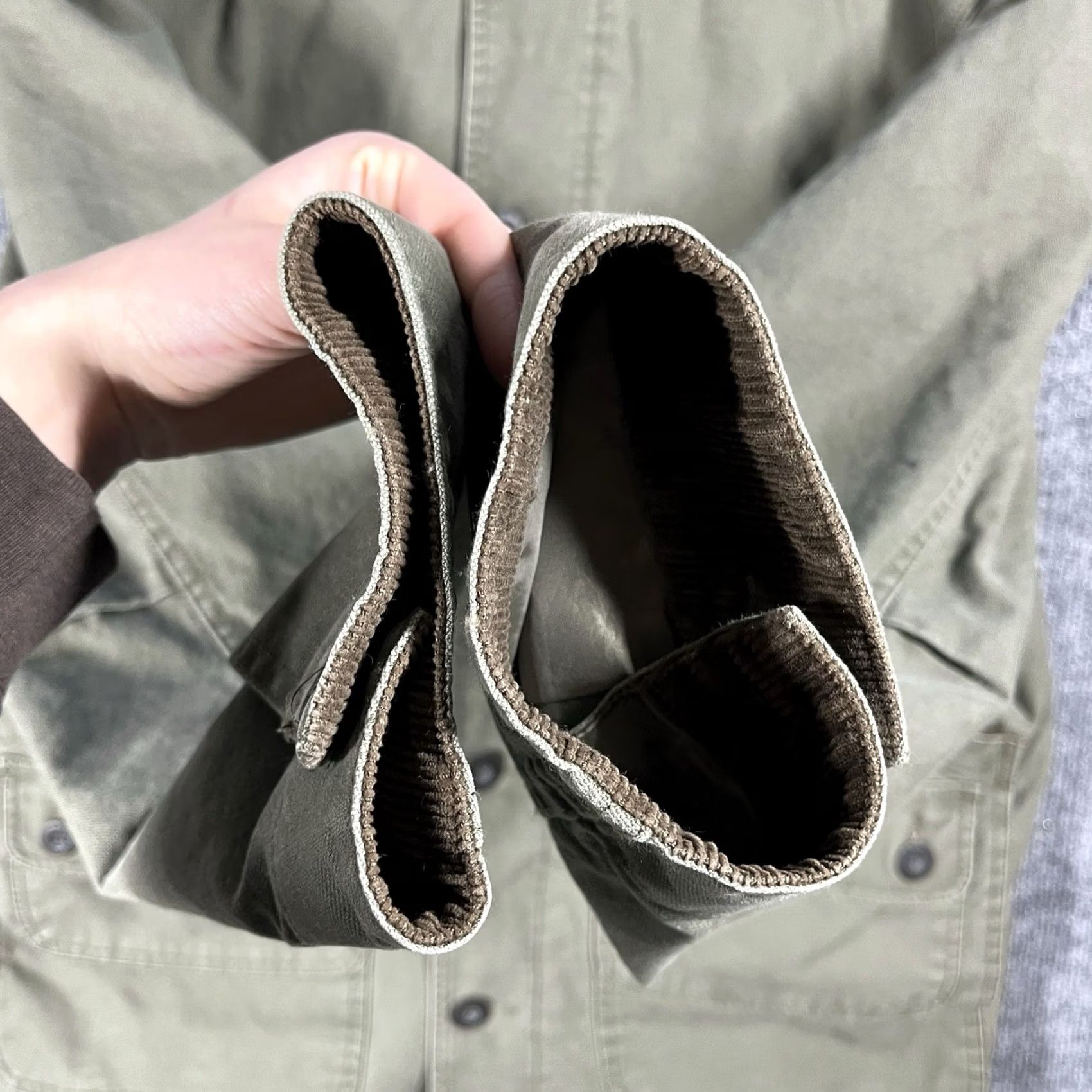 Orvis Orvis Barn Chore Jacket Mens L Corduroy Trim Quilted Lined Canvas Cotton Green Pockets Workwear Size US L / EU 52-54 / 3 - 5 Thumbnail