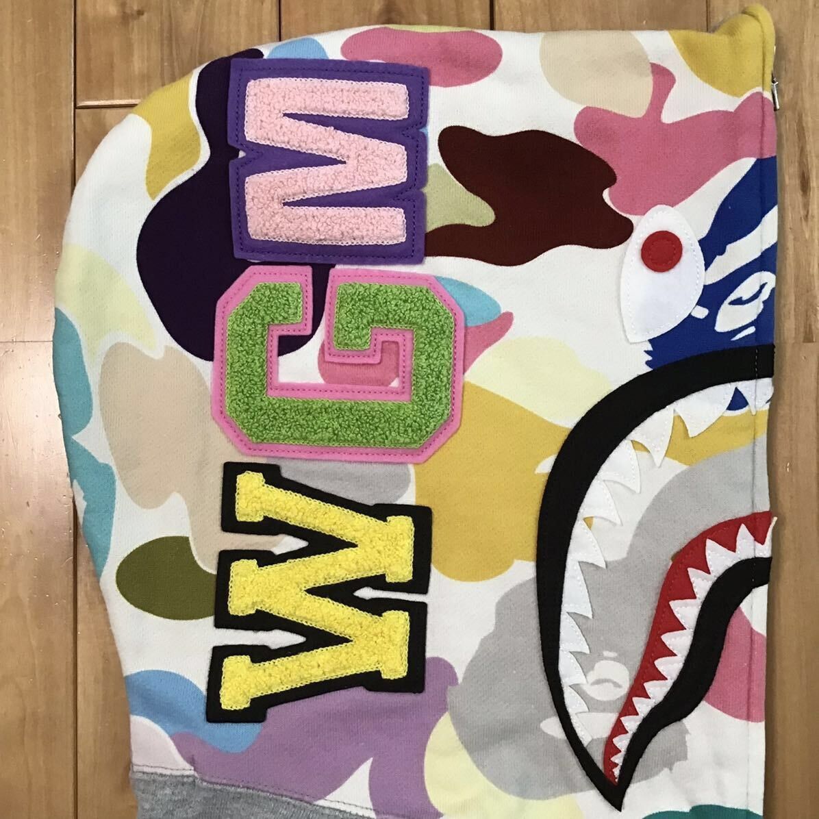 Bape × Nigo BAPE Giant multi camo shark full zip hoodie a bathing ape Size US M / EU 48-50 / 2 - 4 Thumbnail