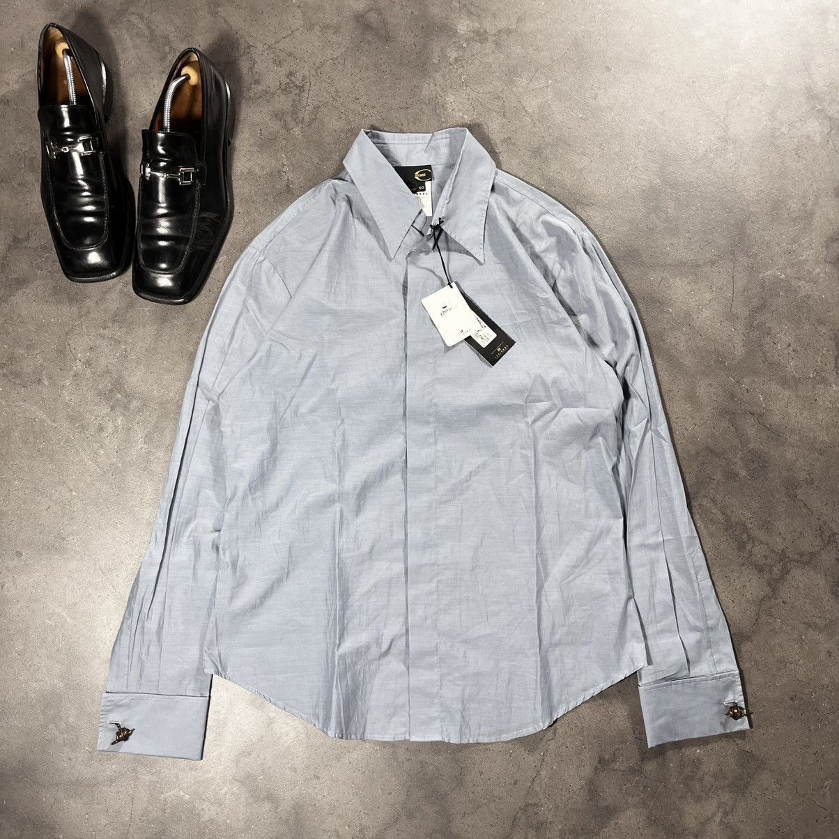 Roberto Cavalli Roberto Cavalli Shirt with Cufflinks Button Up Longsleeve Size US L / EU 52-54 / 3 - 1 Thumbnail