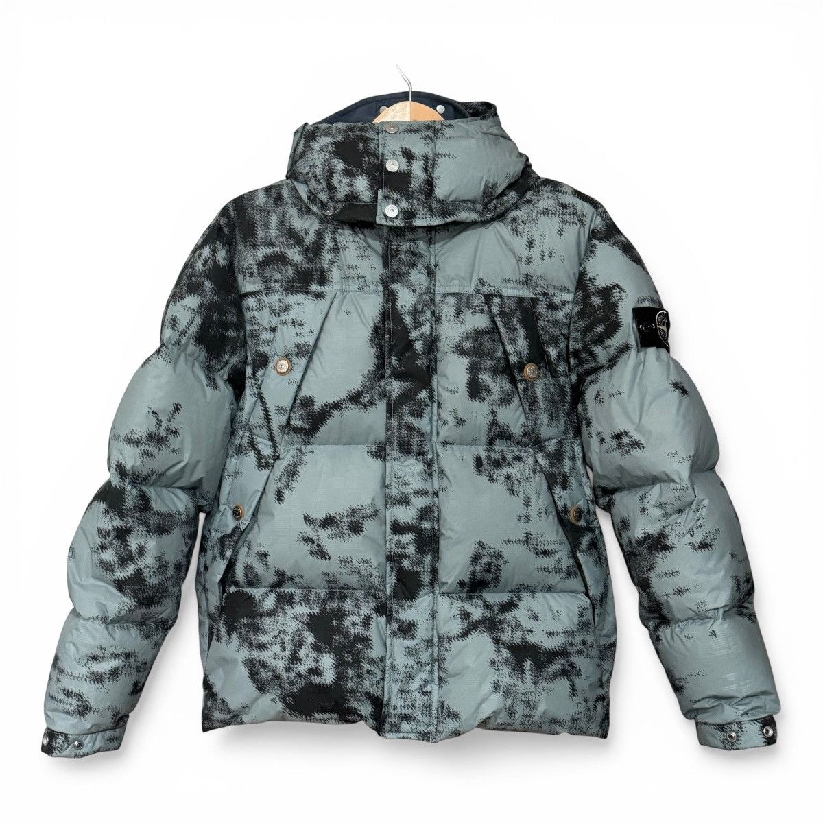 Stone Island Stone Island FW24 Earth Mapping Camo Ice Jacket - Green Size US M / EU 48-50 / 2 - 1 Thumbnail