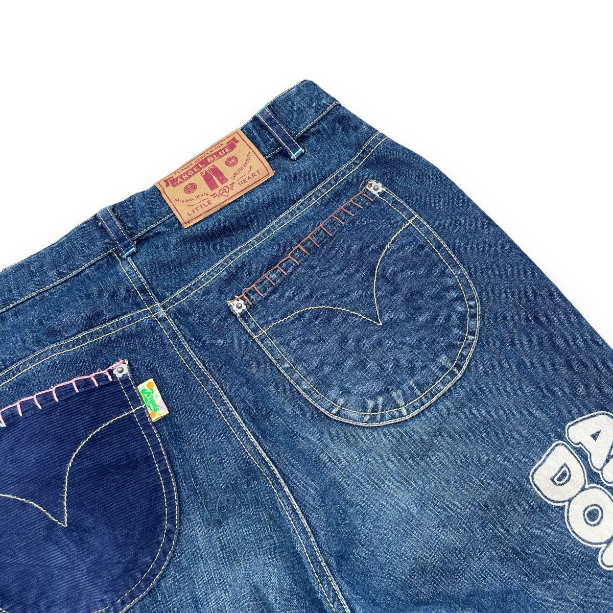 Angel Blue × Hysteric Glamour × Japanese Brand ANGEL BLUE CORDUROY POCKET PATCHWORK DENIM PANTS Size 28" / US 6 / IT 42 - 17 Thumbnail