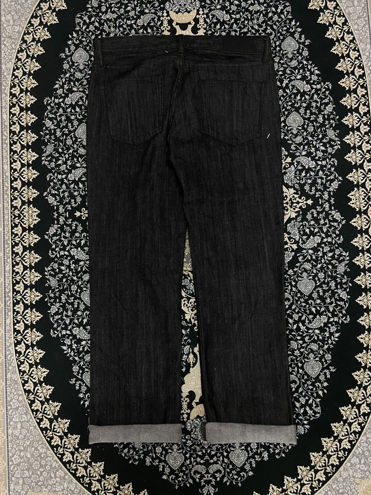 Uniqlo Uniqlo Sashiko Black Denim Size US 31 - 6 Thumbnail