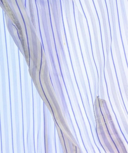 Comme des Garcons SHIRT Shirt Cupra Half Button Stripes Long Sleeve Blue x White Size US M / EU 48-50 / 2 - 7 Thumbnail