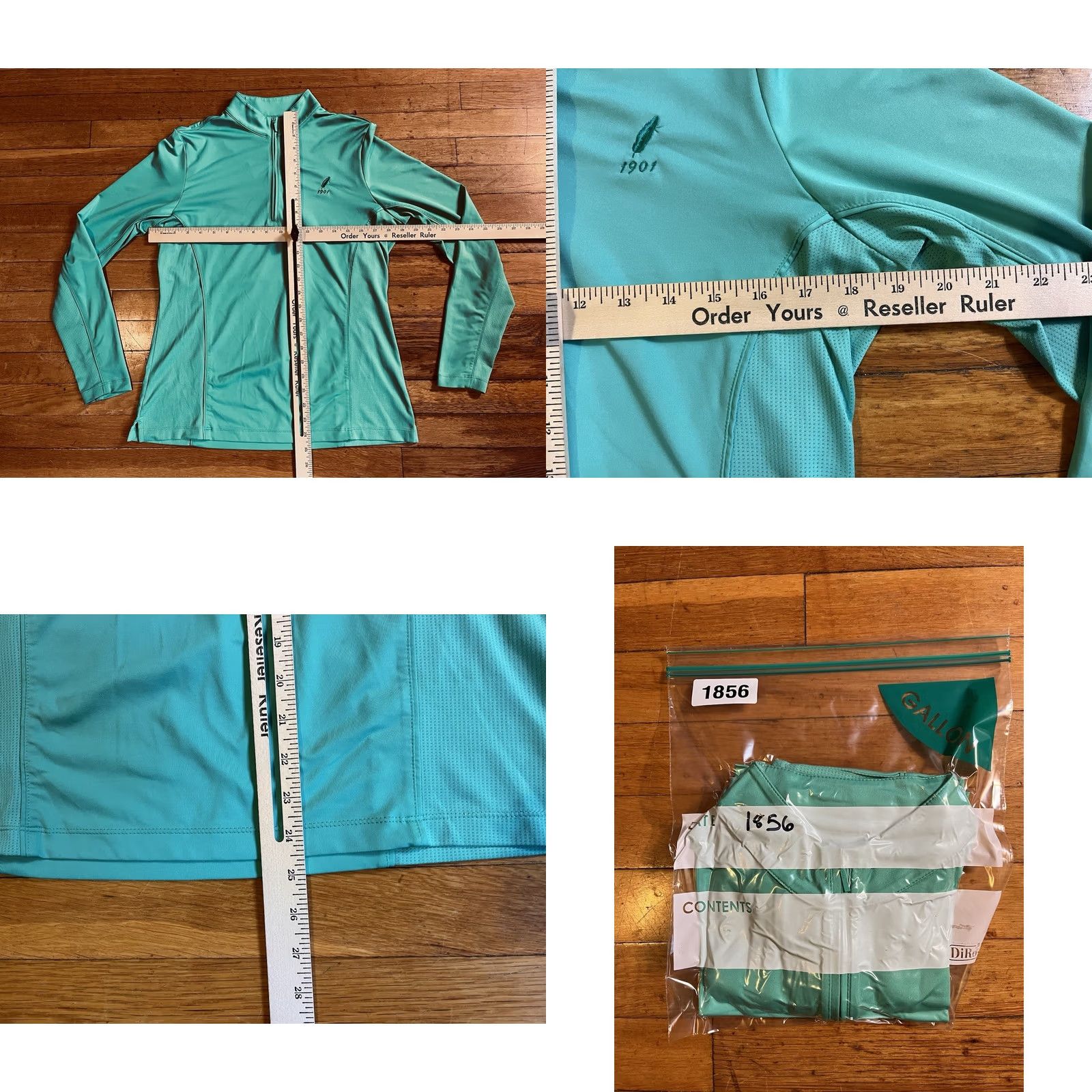 Peter Millar Peter Millar Wicking E4 1/4 Zip Golf Performance Shirt Women’s M Green Size M / US 6-8 / IT 42-44 - 8 Thumbnail