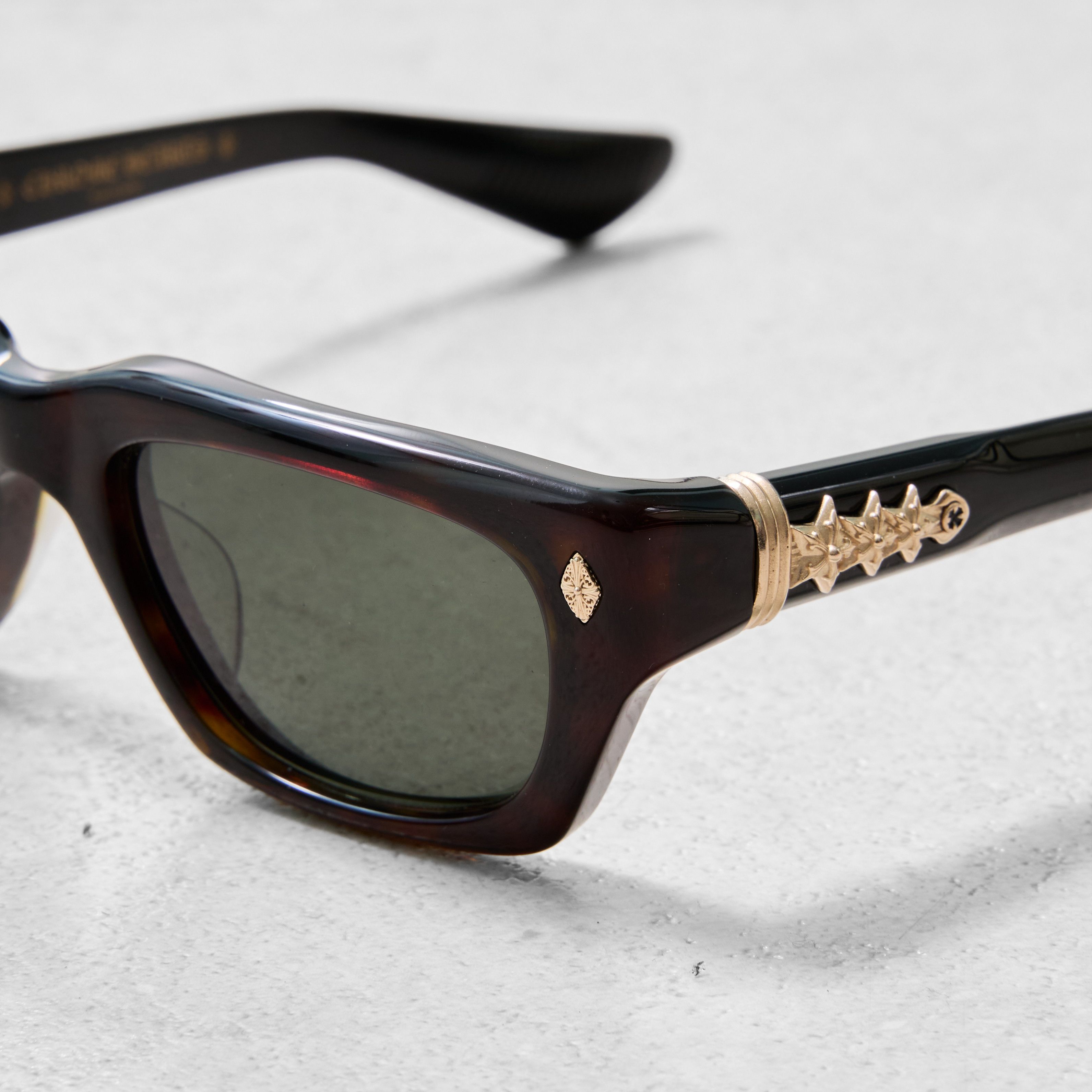 Chrome Hearts CHROME HEARTS IDAWANNA DARK TORTOISE BLACK Size ONE SIZE - 6 Thumbnail