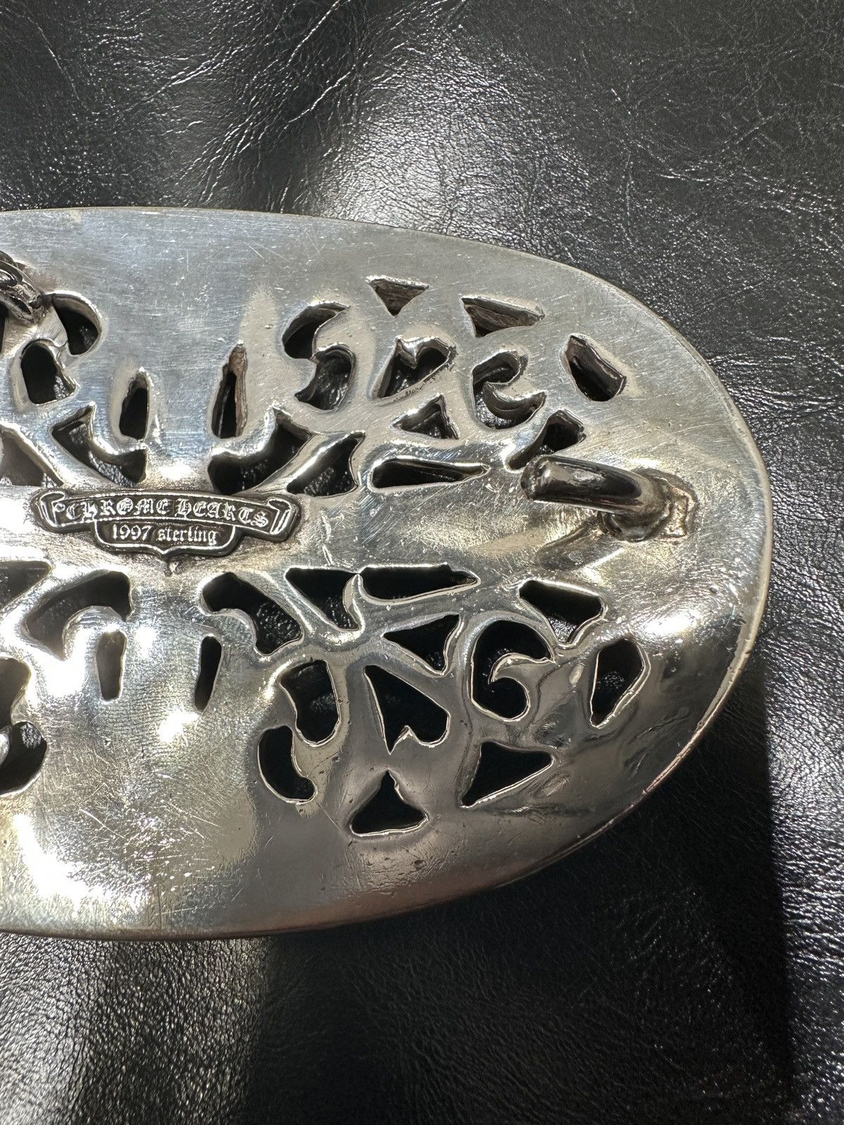 Chrome Hearts Chrome Hearts XL ‘Oval’ 4.5 in. Belt Buckle Size ONE SIZE - 7 Thumbnail