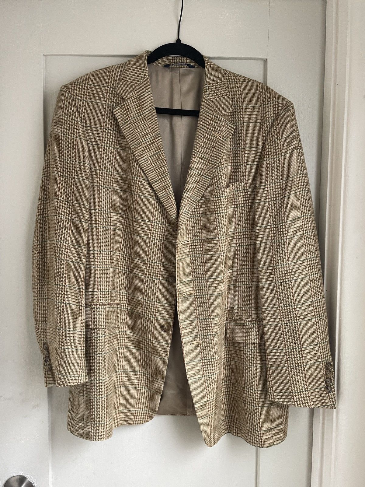 Burberry Burberry Plaid Notch-Lapel Blazer Size 40L - 5 Thumbnail