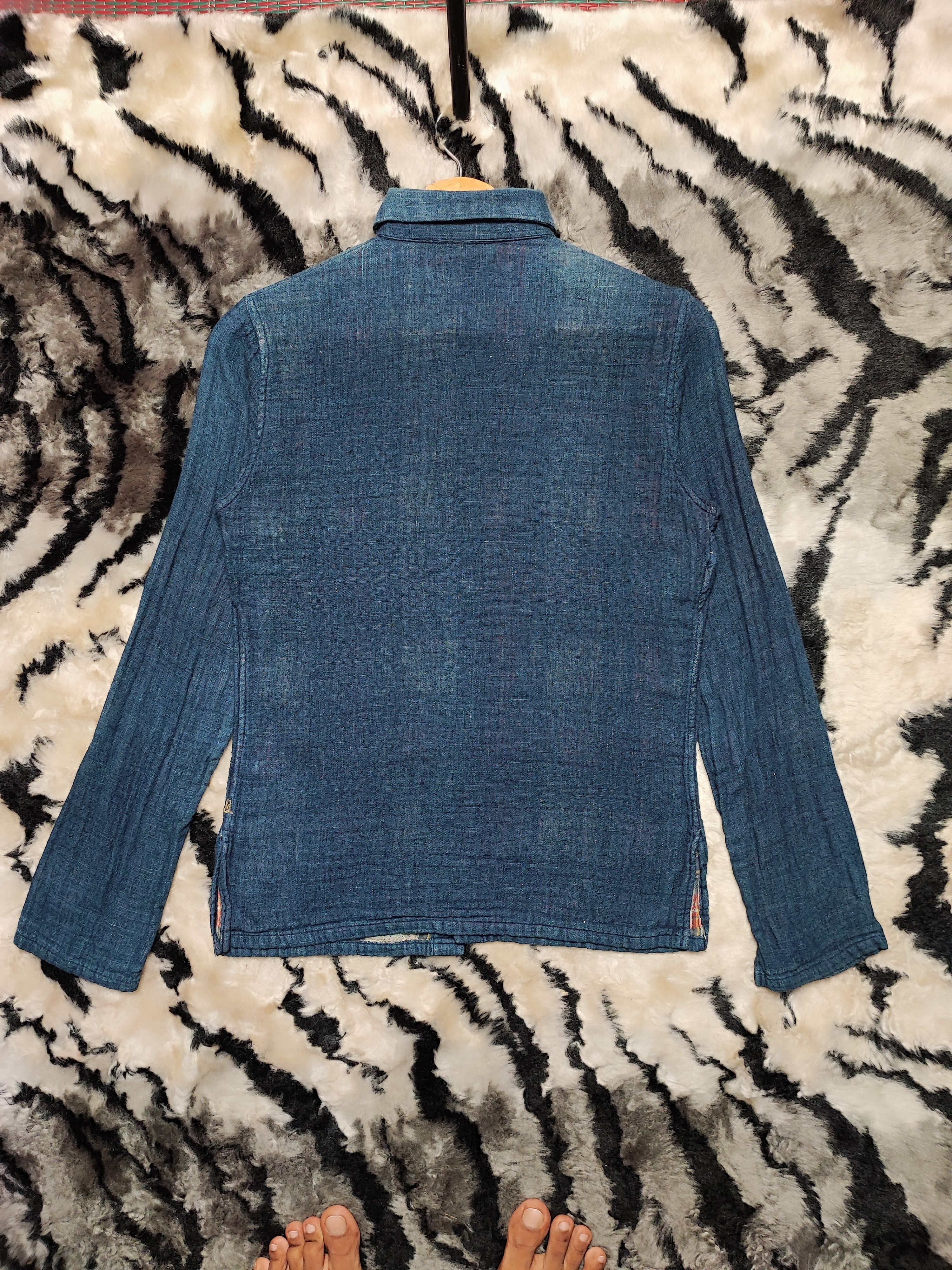 45rpm Vintage 45rpm Indigo Dyed Plaid shirt Size US S / EU 44-46 / 1 - 7 Thumbnail