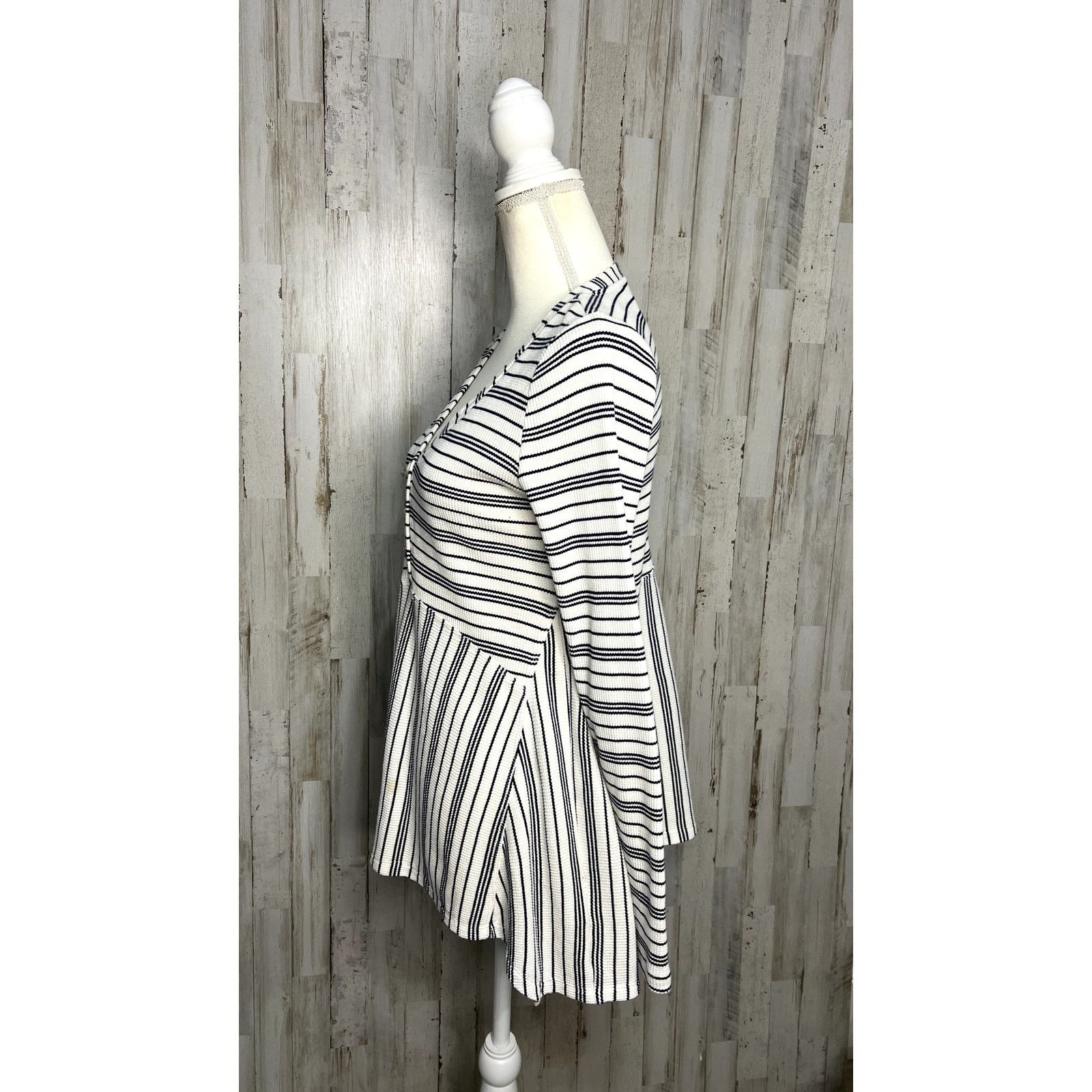 Anthropologie Maeve Eliza Henley Babydoll Tunic XS Striped Long Sleeve Size XS / US 0-2 / IT 36-38 - 5 Thumbnail