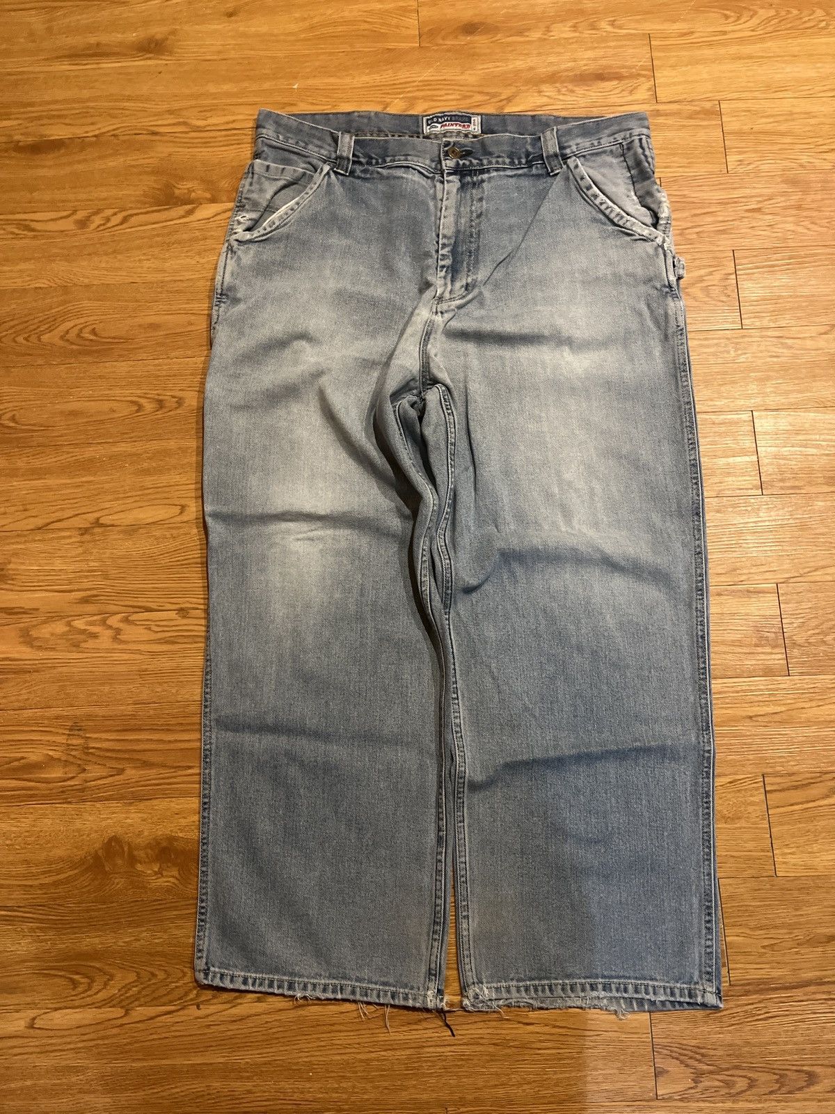 Old Navy vintage 90’s baggy light wash old navy painters jeans Size US 39 - 2 Thumbnail