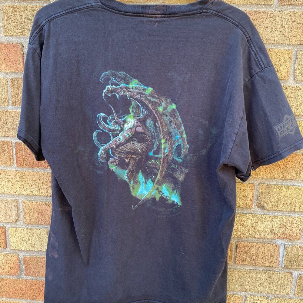 Vintage Vintage World of Warcraft The Hunt for Illidan Promo T Shir Size US L / EU 52-54 / 3 - 3 Thumbnail