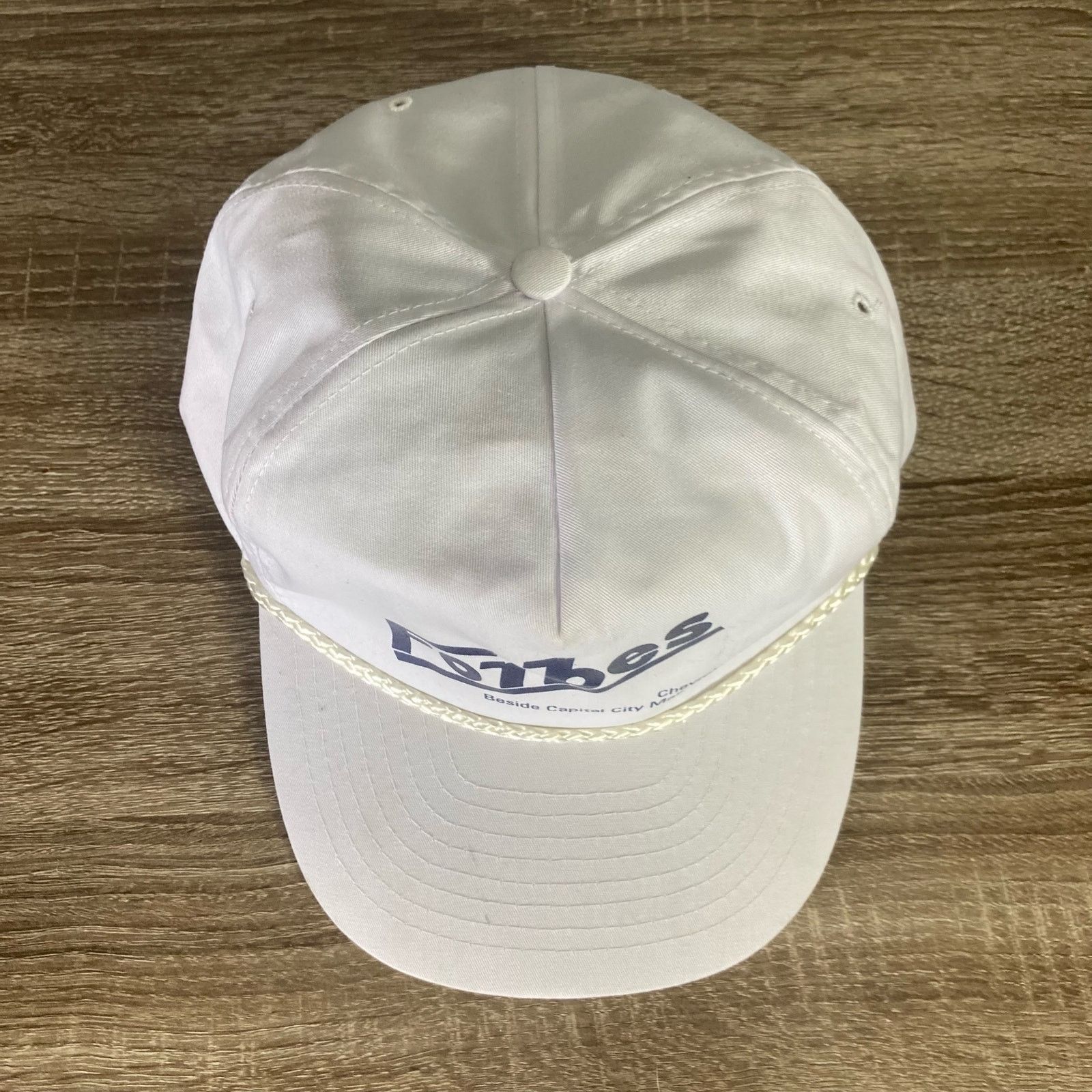 Vintage Vintage Forbes Chevrolet Snapback Hat White Unisex Size ONE SIZE - 2 Thumbnail