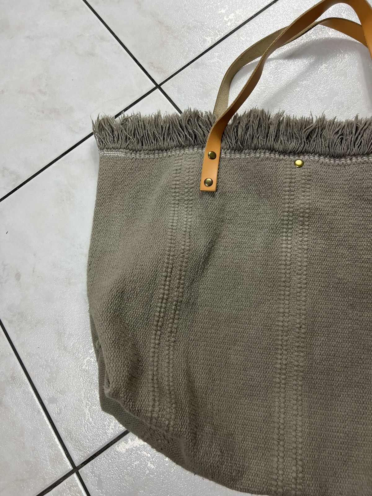 Loewe Loewe big tote bag knitted canvas fringle leather logo Size ONE SIZE - 13 Thumbnail