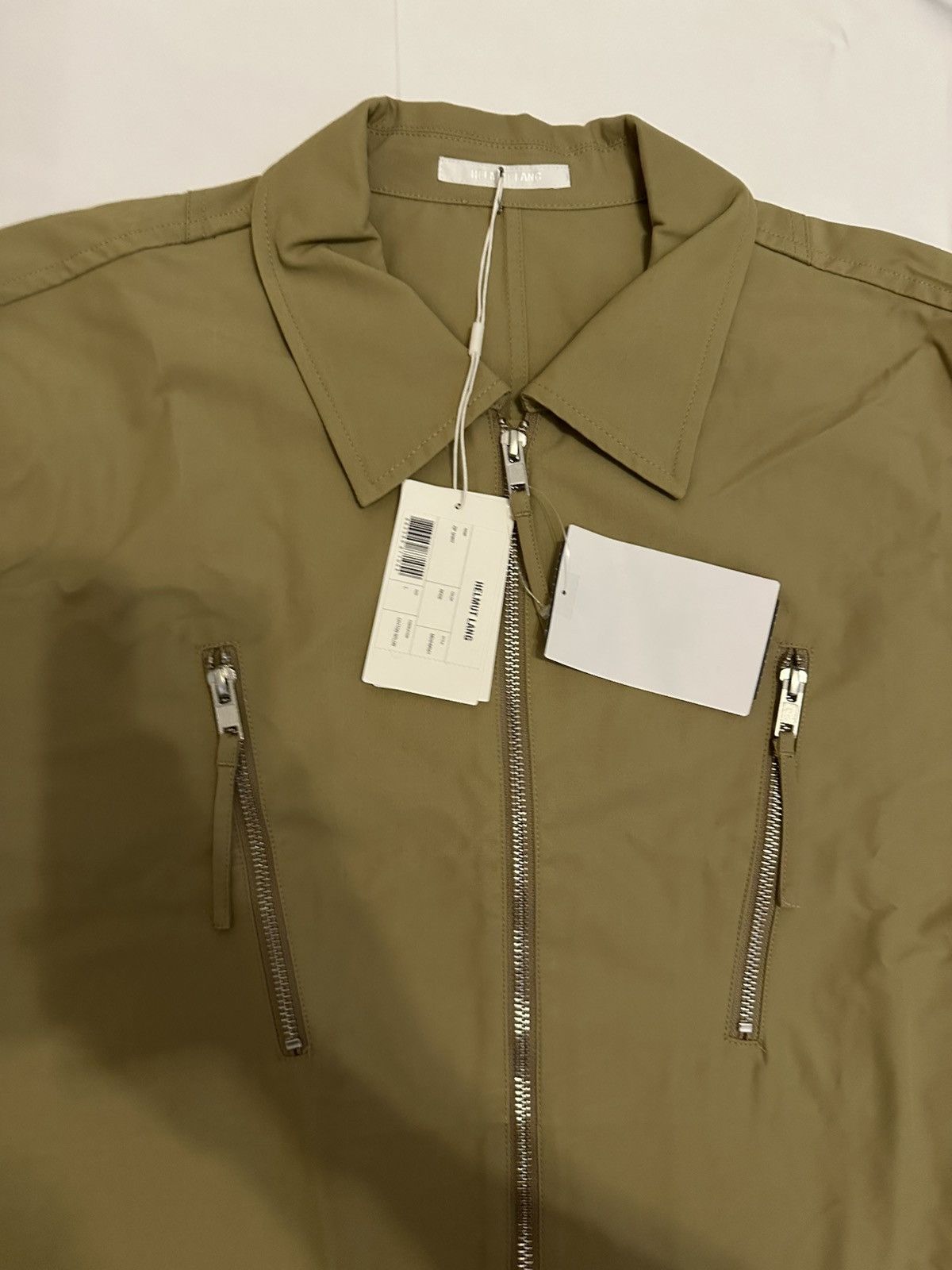 Helmut Lang Helmut Lang Zip Shirt S Beige Size US L / EU 52-54 / 3 - 3 Thumbnail