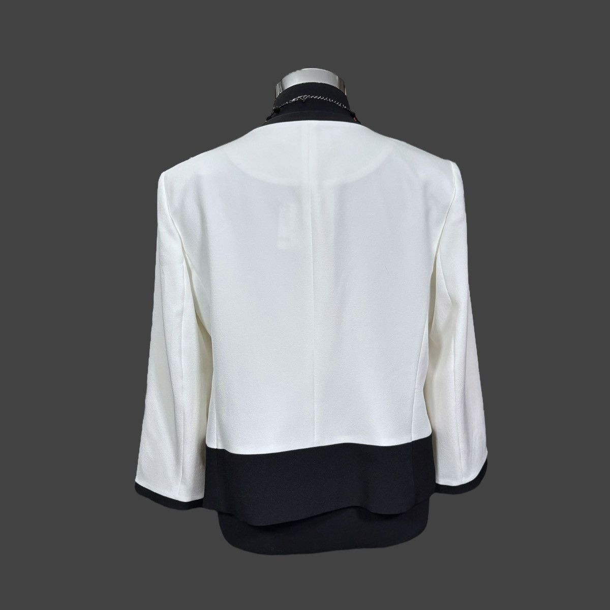 Kasper Kasper Women’s Color-block Jacket Iconic Crepe Sz 14/L Size L / US 10 / IT 46 - 4 Thumbnail