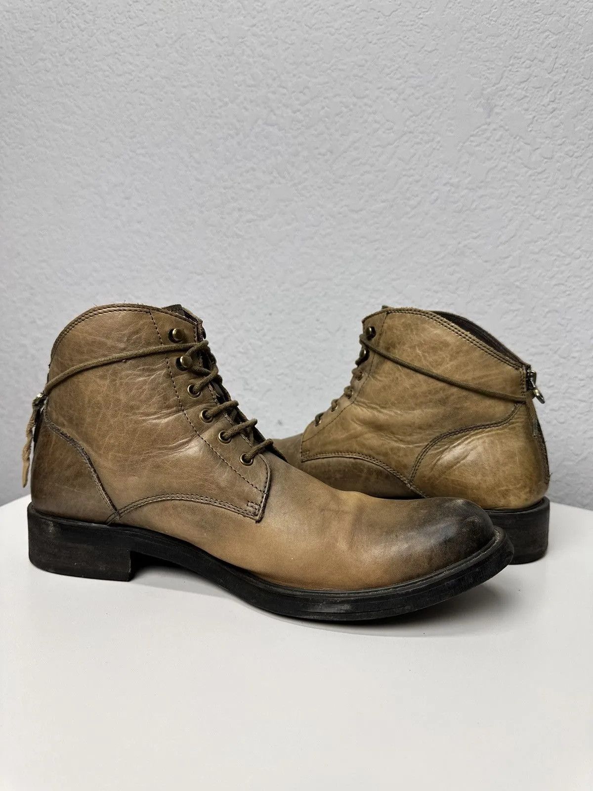 Hedi Slimane Vintage Guidi Style Leather AS 98 HandMade Italy Rare GOA Size US 9 / EU 42 - 7 Thumbnail