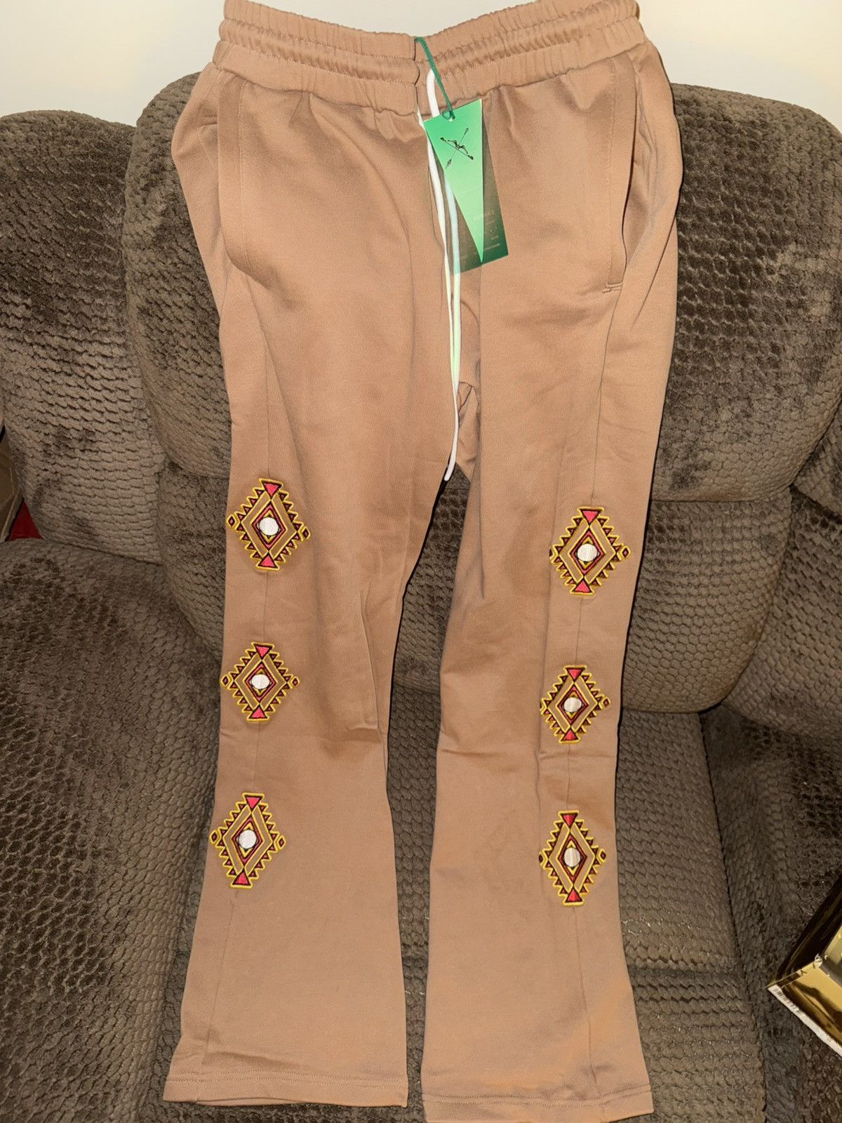 Complex Campus Goods x Saints & Sinners NEW! Western Stacked Joggers Size US 32 / EU 48 - 2 Thumbnail