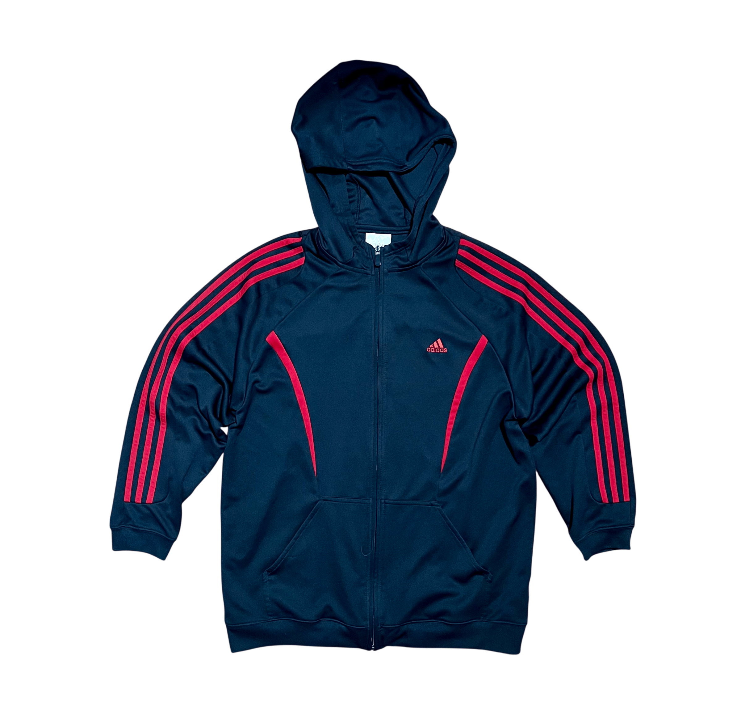 Adidas Adidas Retro Athletic Red & Black Full Zip Track Jacket Size US XL / EU 56 / 4 - 1 Thumbnail