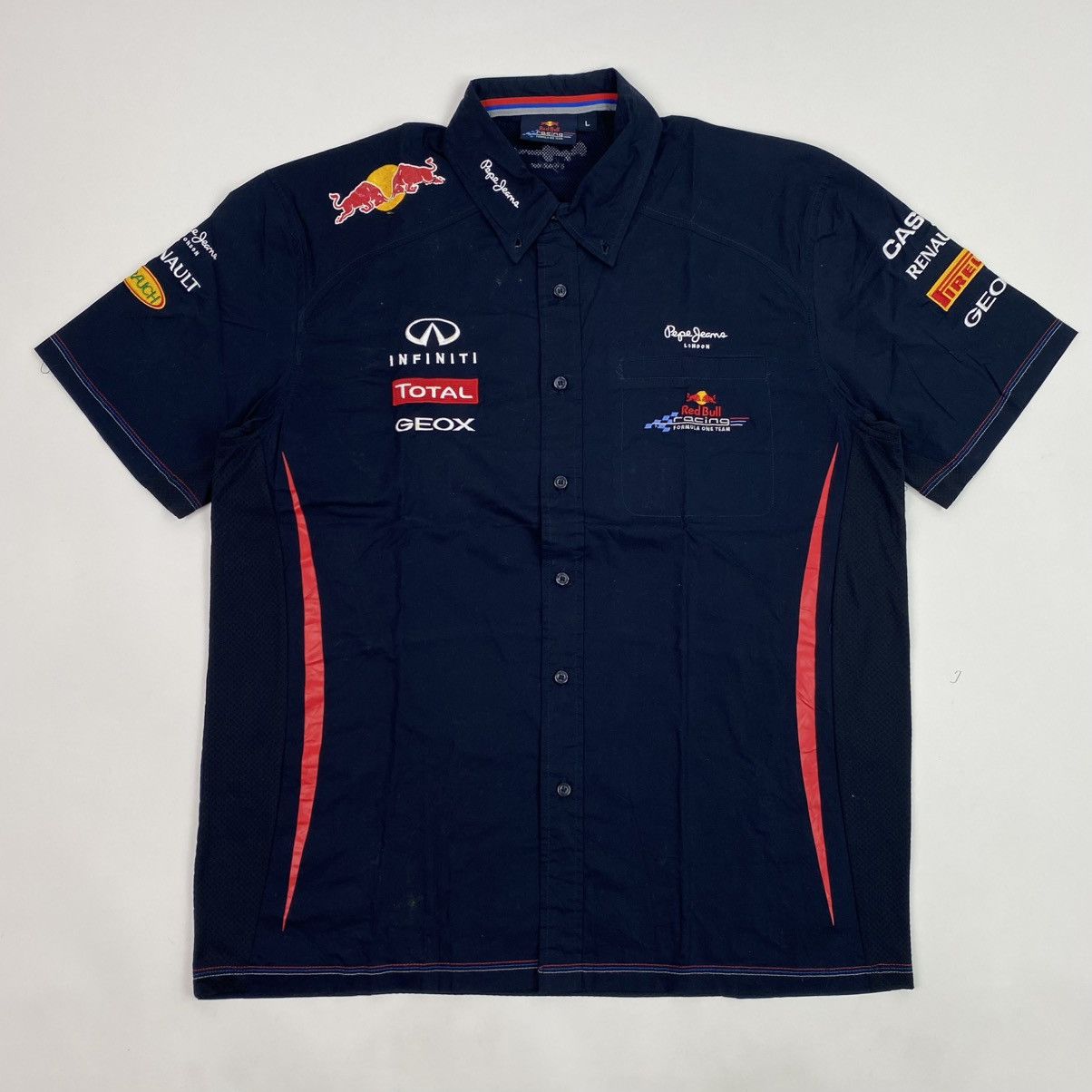 Red Bull × Vintage Crazy ✨ Redbull racing shirt button Size US L / EU 52-54 / 3 - 1 Thumbnail