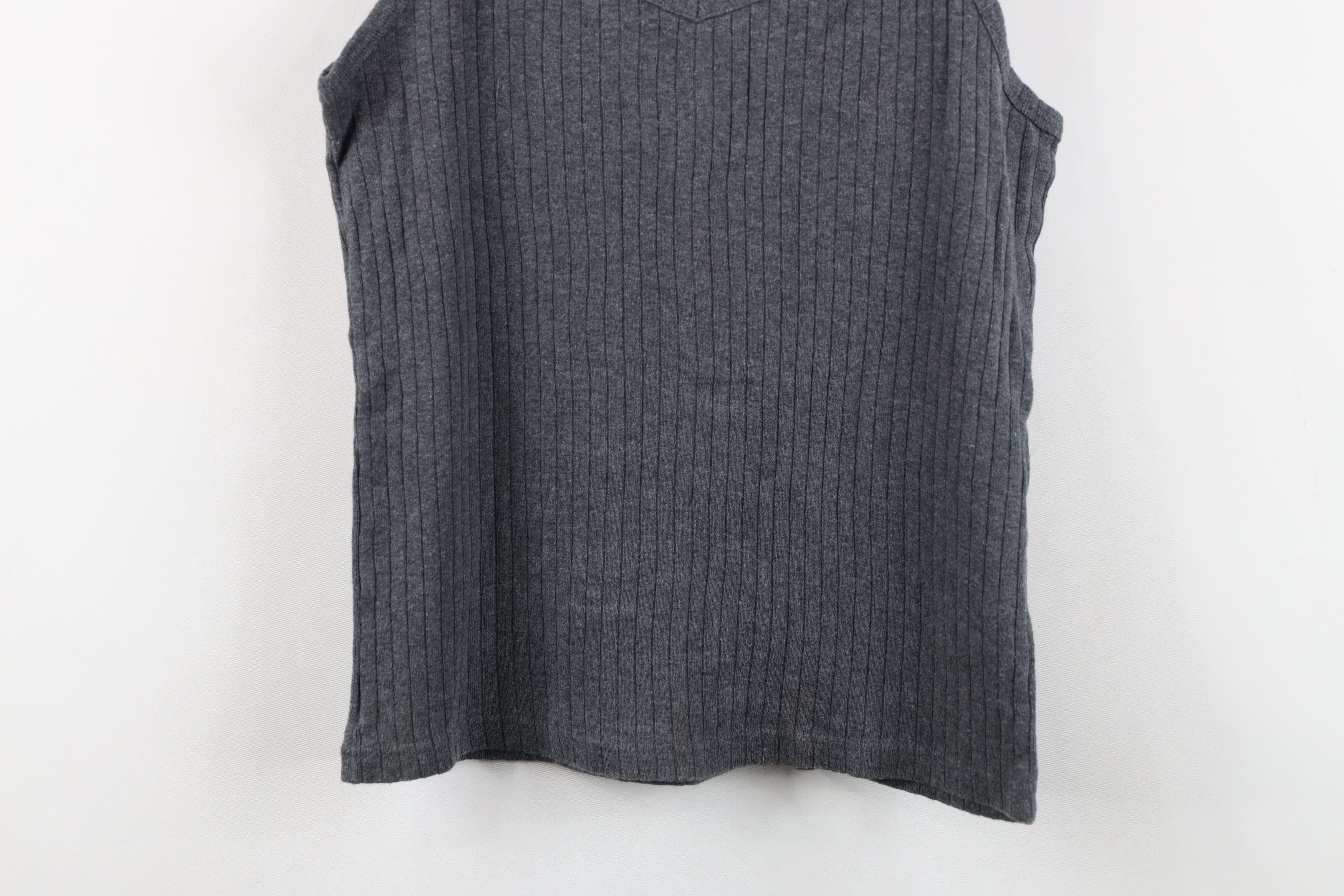 Gap Vintage 90s Gap Babydoll Ribbed Knit Tank Top T-Shirt USA Size L / US 10 / IT 46 - 3 Thumbnail