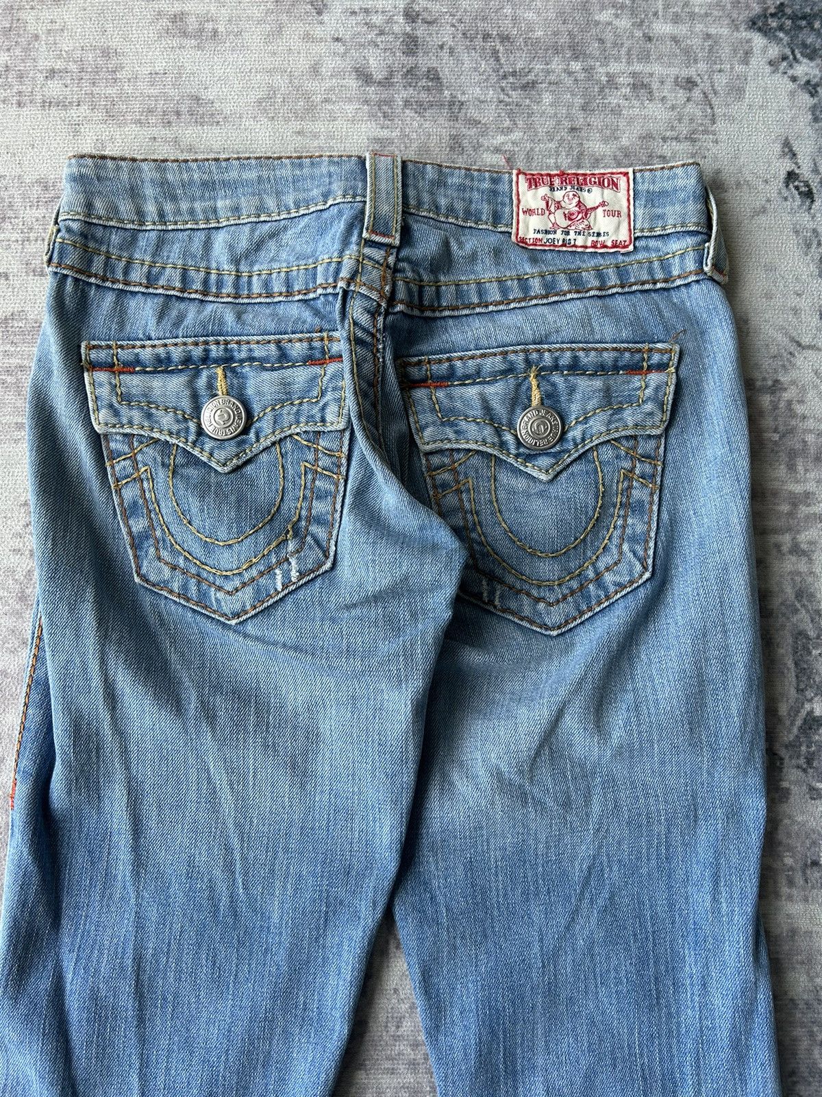 True Religion Flared True Religion Embroidery Jeans Size 27" / US 4 / IT 40 - 6 Thumbnail