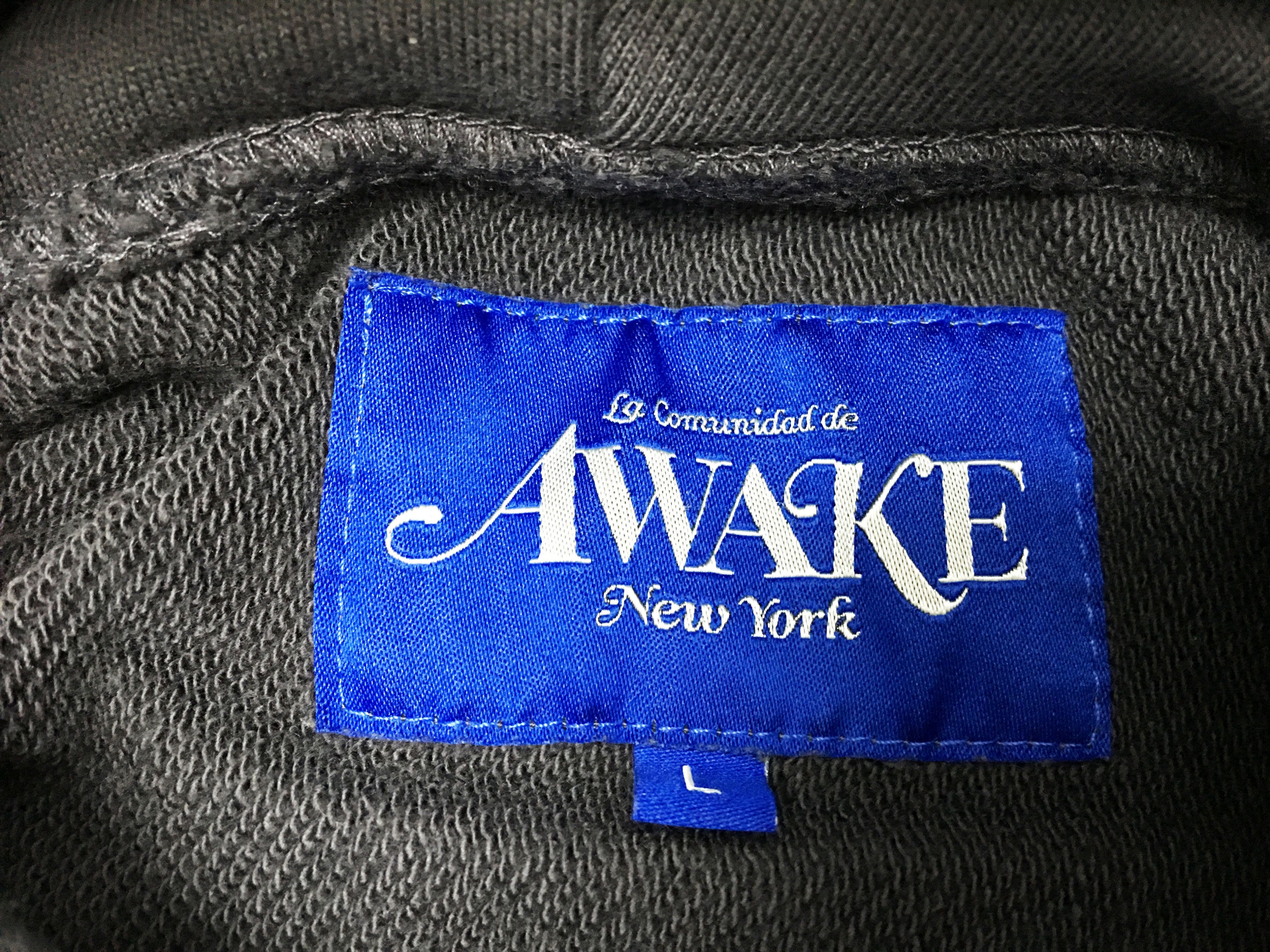 Awake NY Awake NY Script Oversized Embroidered Hoodie Charcoal Large Size US L / EU 52-54 / 3 - 11 Thumbnail