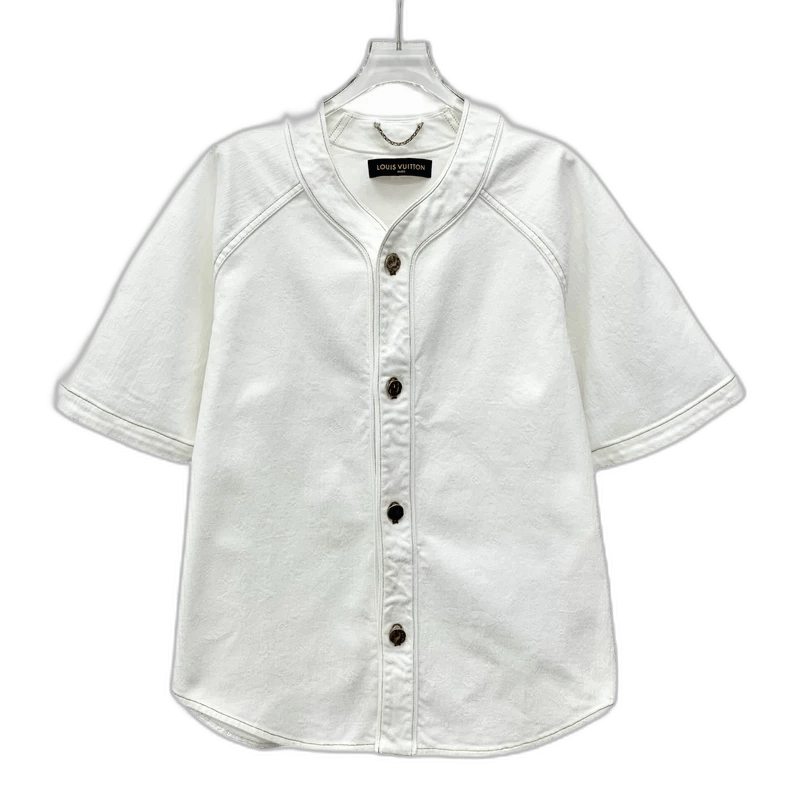 Louis Vuitton Louis Vuitton white short sleeve shirt Size US L / EU 52-54 / 3 - 1 Thumbnail
