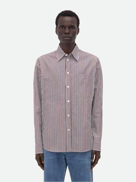 Bottega Veneta striped cotton shirt with "BV" embroidery Size US XXL / EU 58 / 5 - 1 Preview