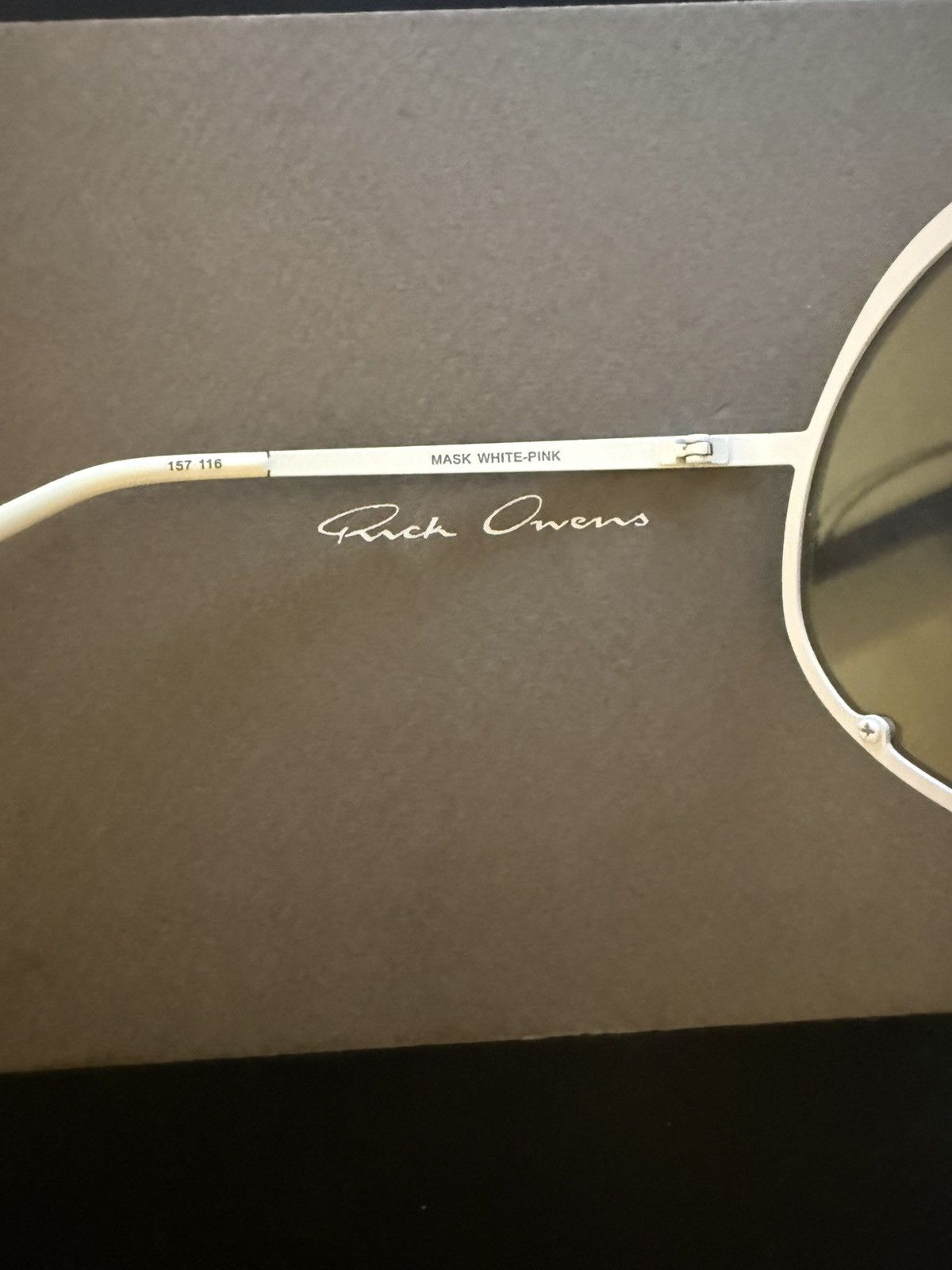 Rick Owens Rick Owens Shield Sunglasses Size ONE SIZE - 7 Thumbnail