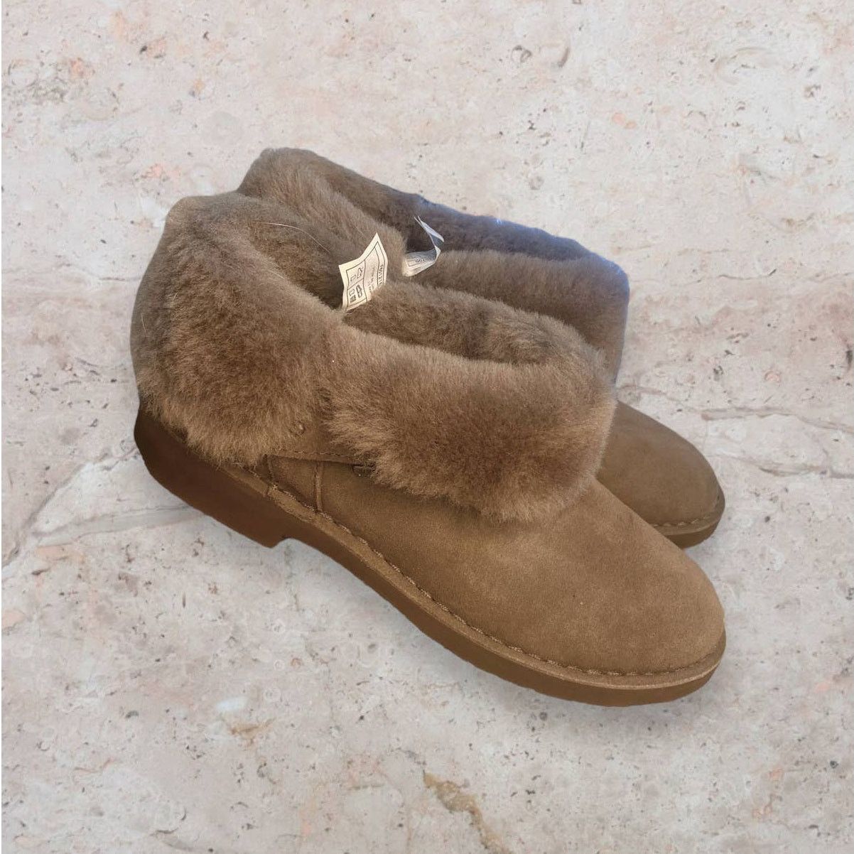 Ugg UGG Ankle Booties Wool Beige Buckle Winter Boots Size 7 Size US 7 / IT 37 - 1 Thumbnail