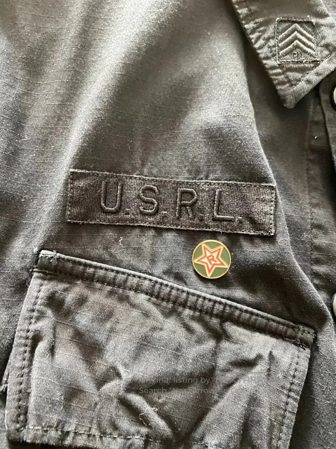 RLX Ralph Lauren black military style M65 jacket. Size US S / EU 44-46 / 1 - 2 Thumbnail