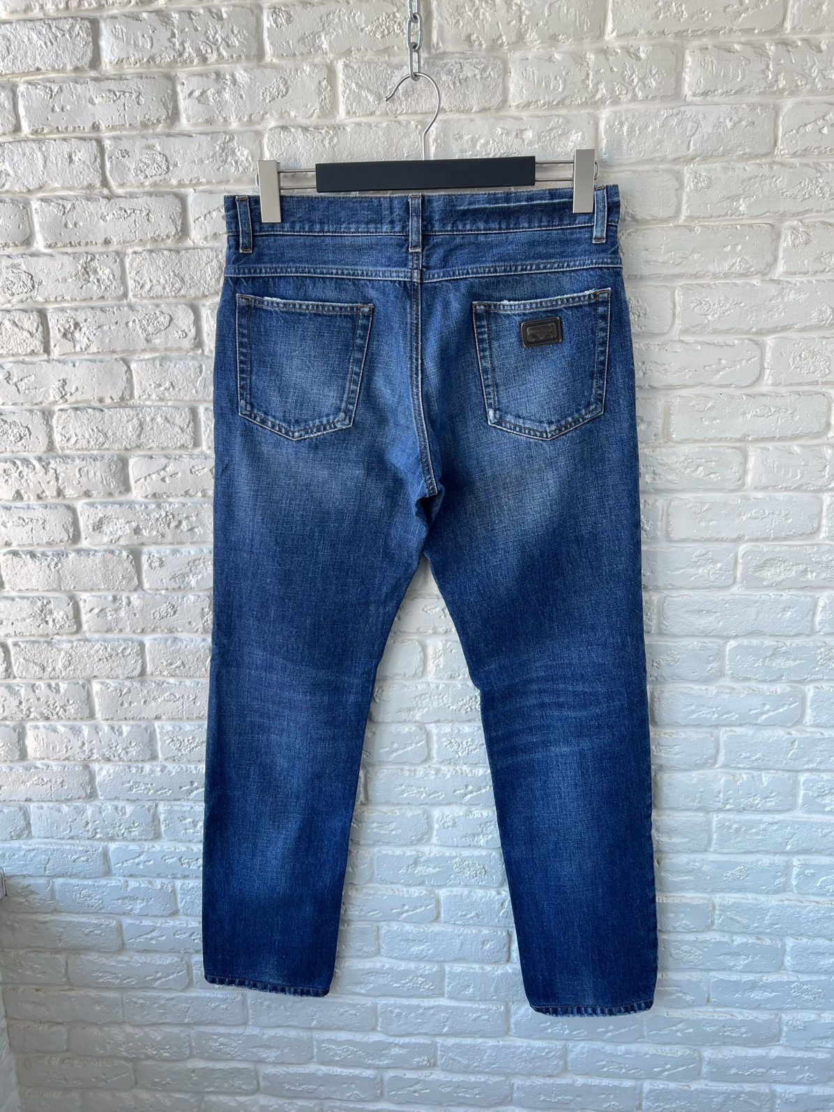 Dolce & Gabbana Dolce&Gabbana Blue Logo Denim Jeans 46IT Size US 30 / EU 46 - 2 Thumbnail