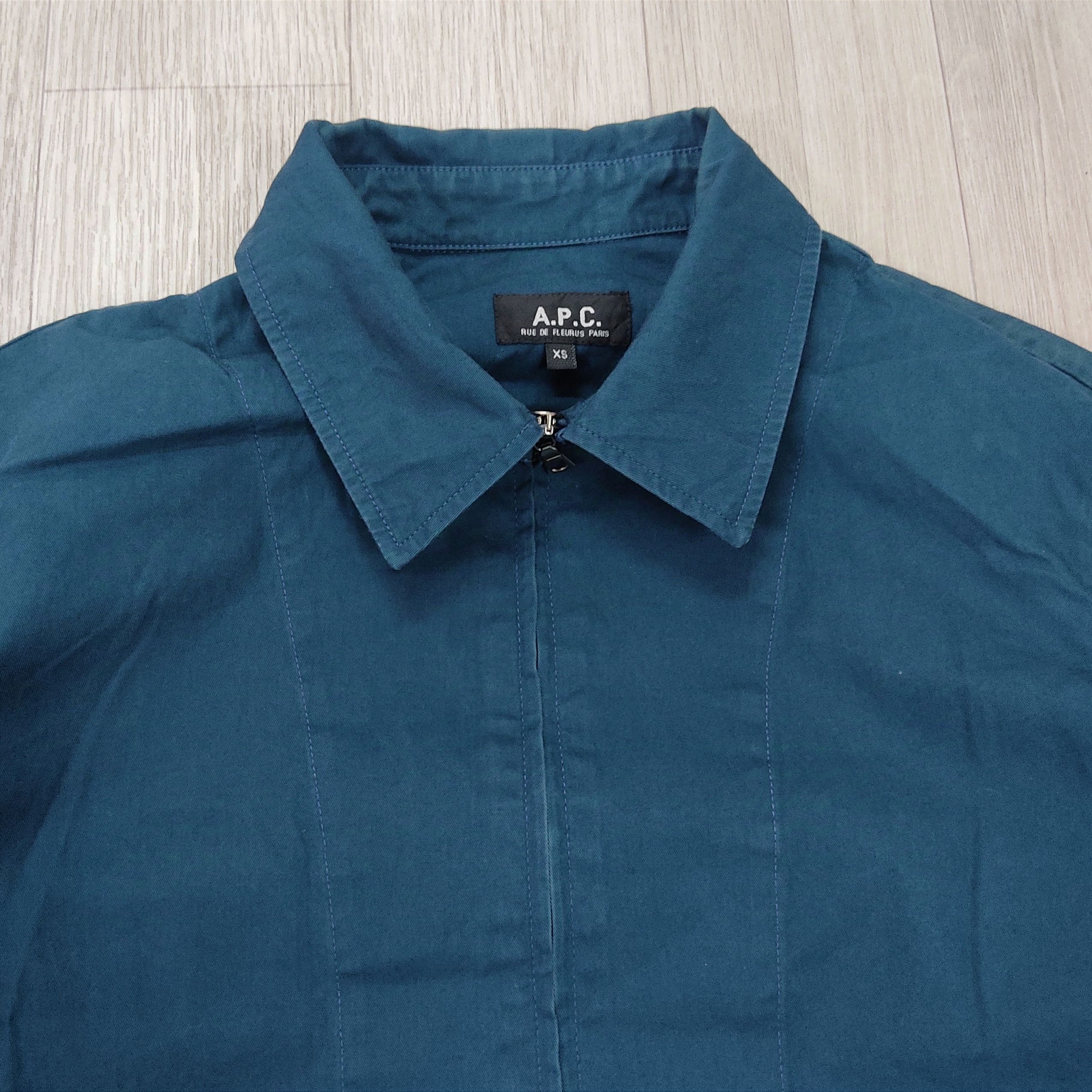 A.P.C. Light Cotton Minimalist Zipper Jacket Size US S / EU 44-46 / 1 - 7 Thumbnail