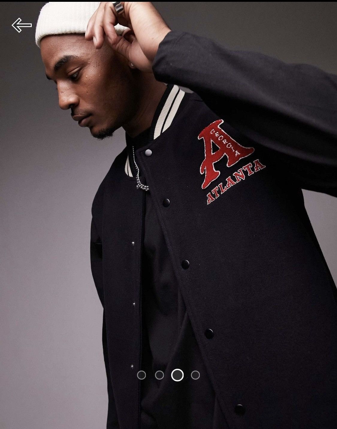 Asos Dark navy Sleeveless Varsity Jacket Size US M / EU 48-50 / 2 - 3 Thumbnail