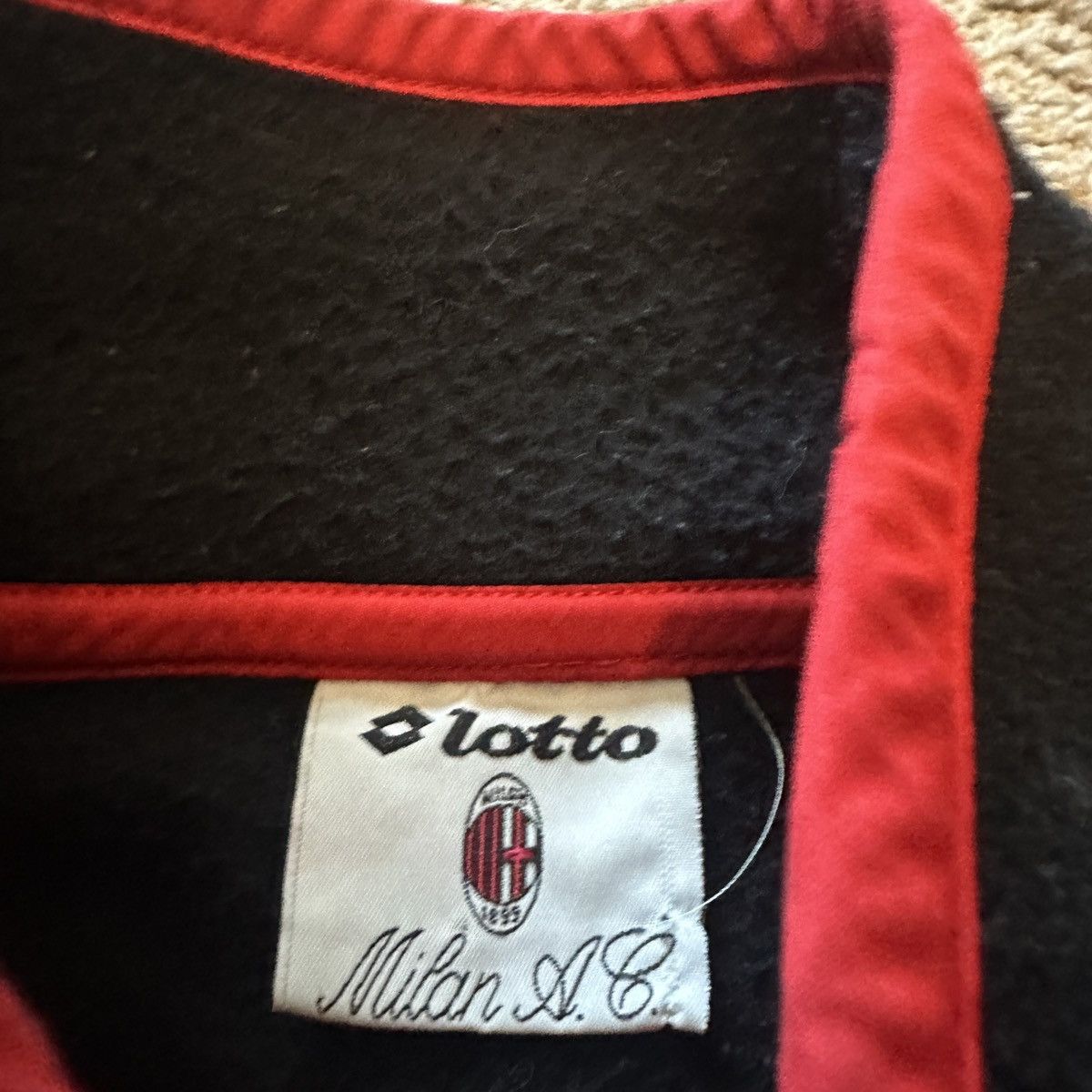 Lotto Sport 90s AC Milan Lotto Sweater Italy Size US XL / EU 56 / 4 - 3 Thumbnail