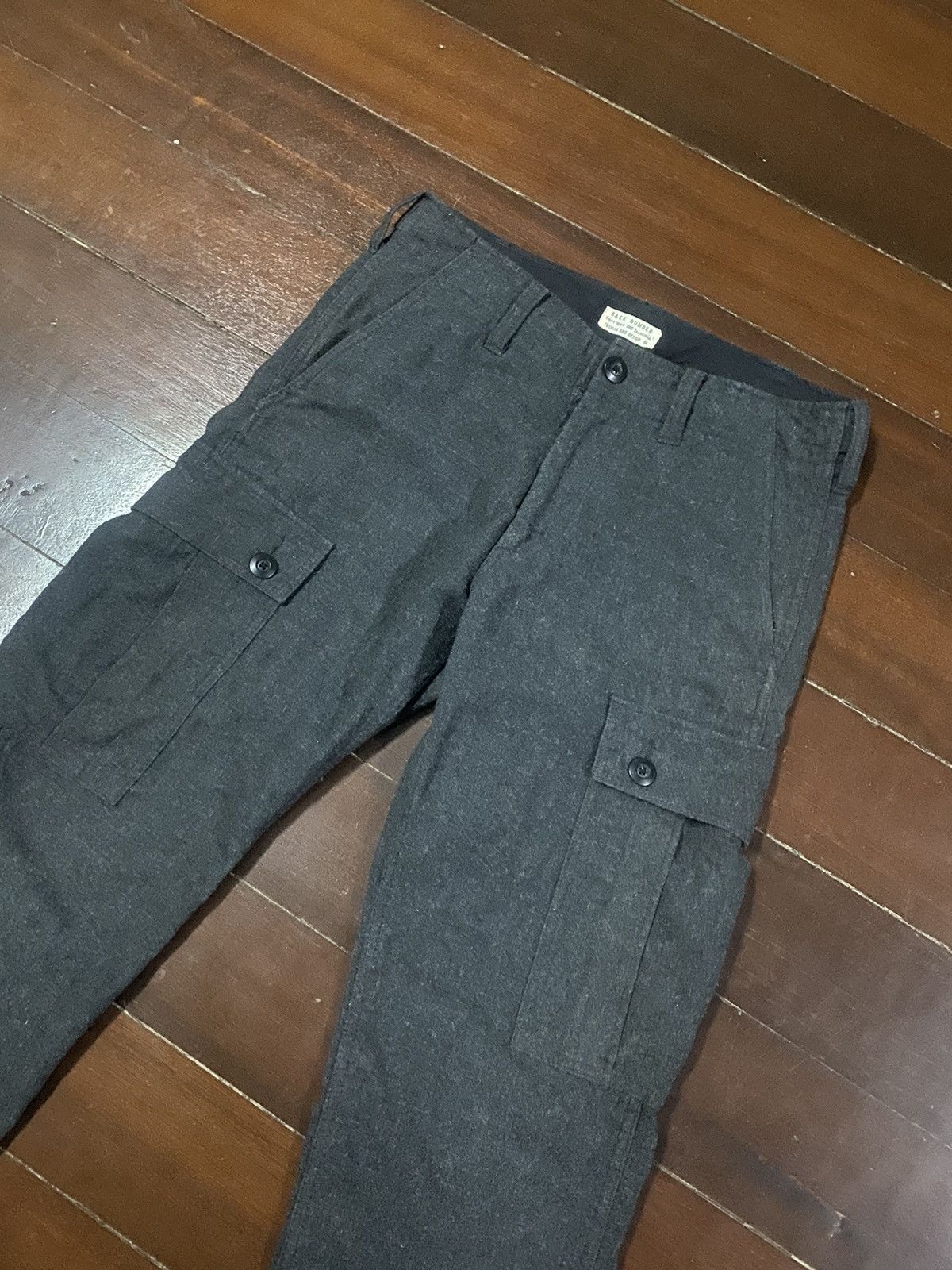 Japanese Brand FIRE 🔥 BACK NUMBER CARGO PANTS WOOL Size US 34 / EU 50 - 8 Thumbnail