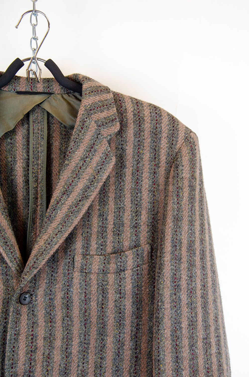 Harris Tweed Harris Tweed Vintage Striped Wool Blazer - Size 41R Size 50R - 5 Thumbnail