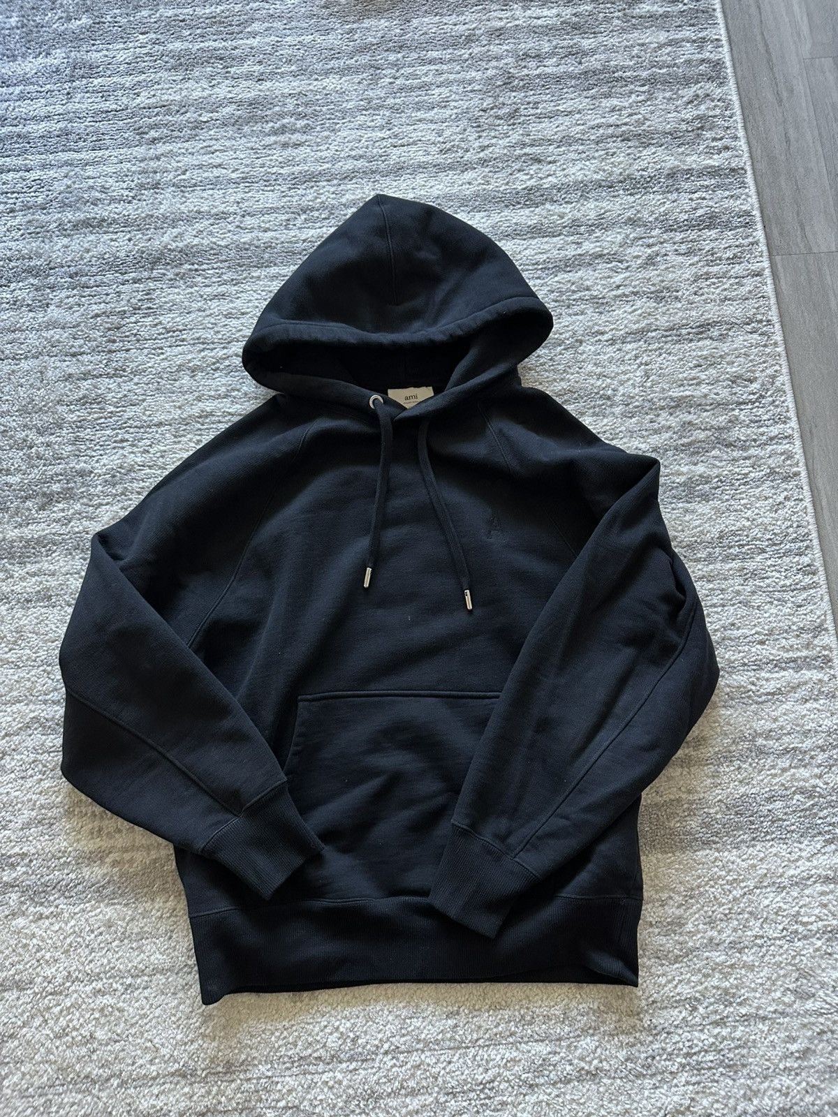 AMI AMI Men Hoodies USW227 749001 Black | Grailed