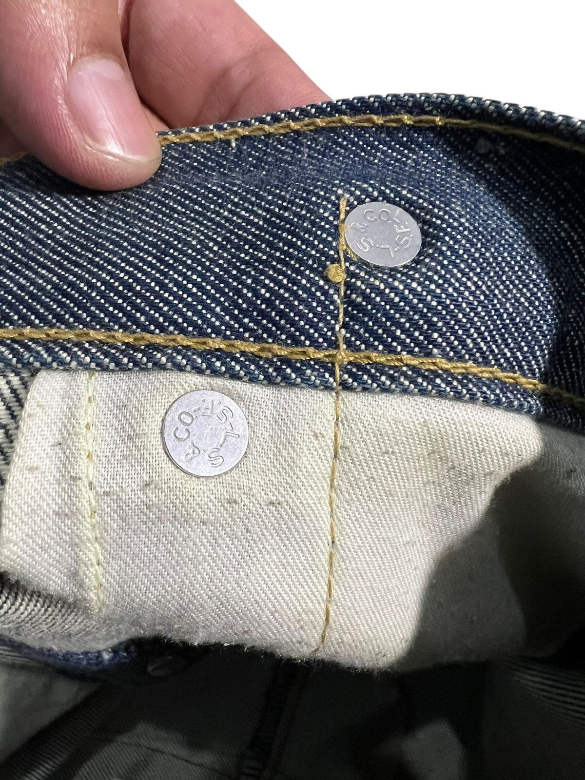 Levi's Vintage Levis Engineered Backle Back Jean Size US 35 - 19 Thumbnail