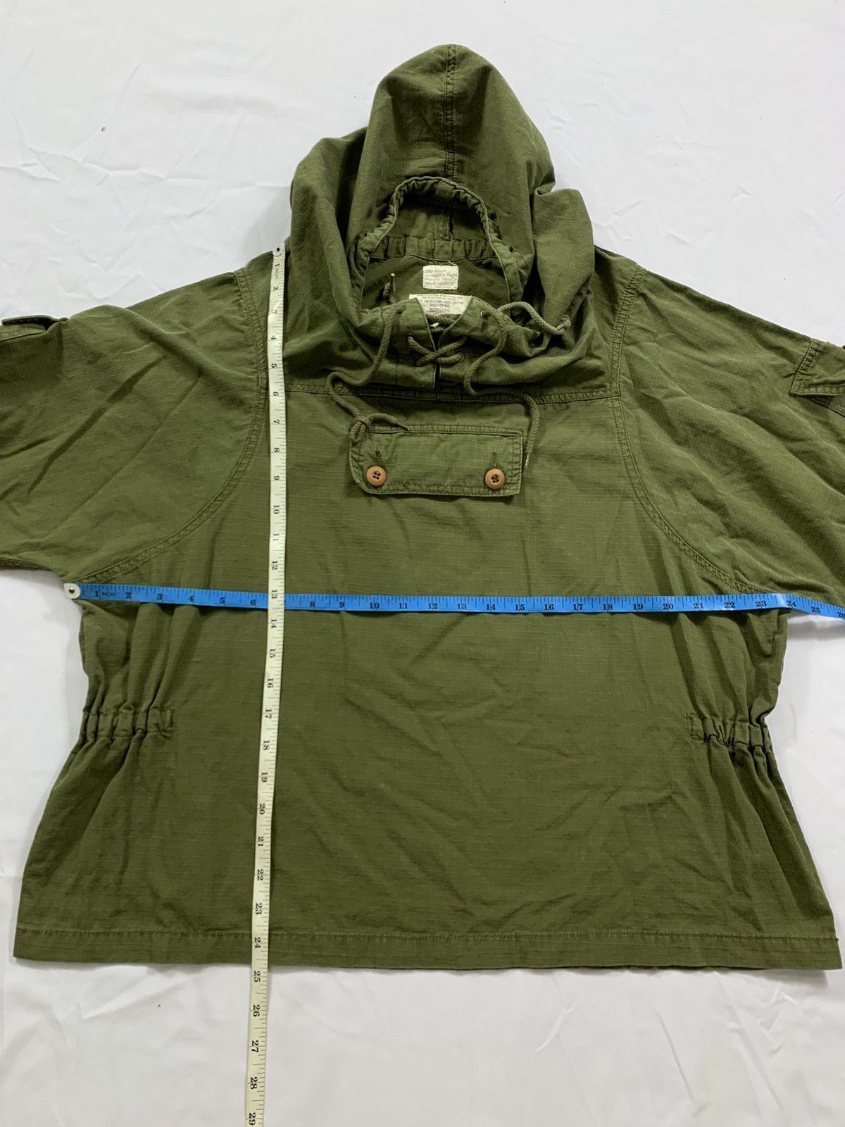 Vintage Vintage Military Rip Stop Poplin Jacket Hoodie Size US L / EU 52-54 / 3 - 6 Thumbnail