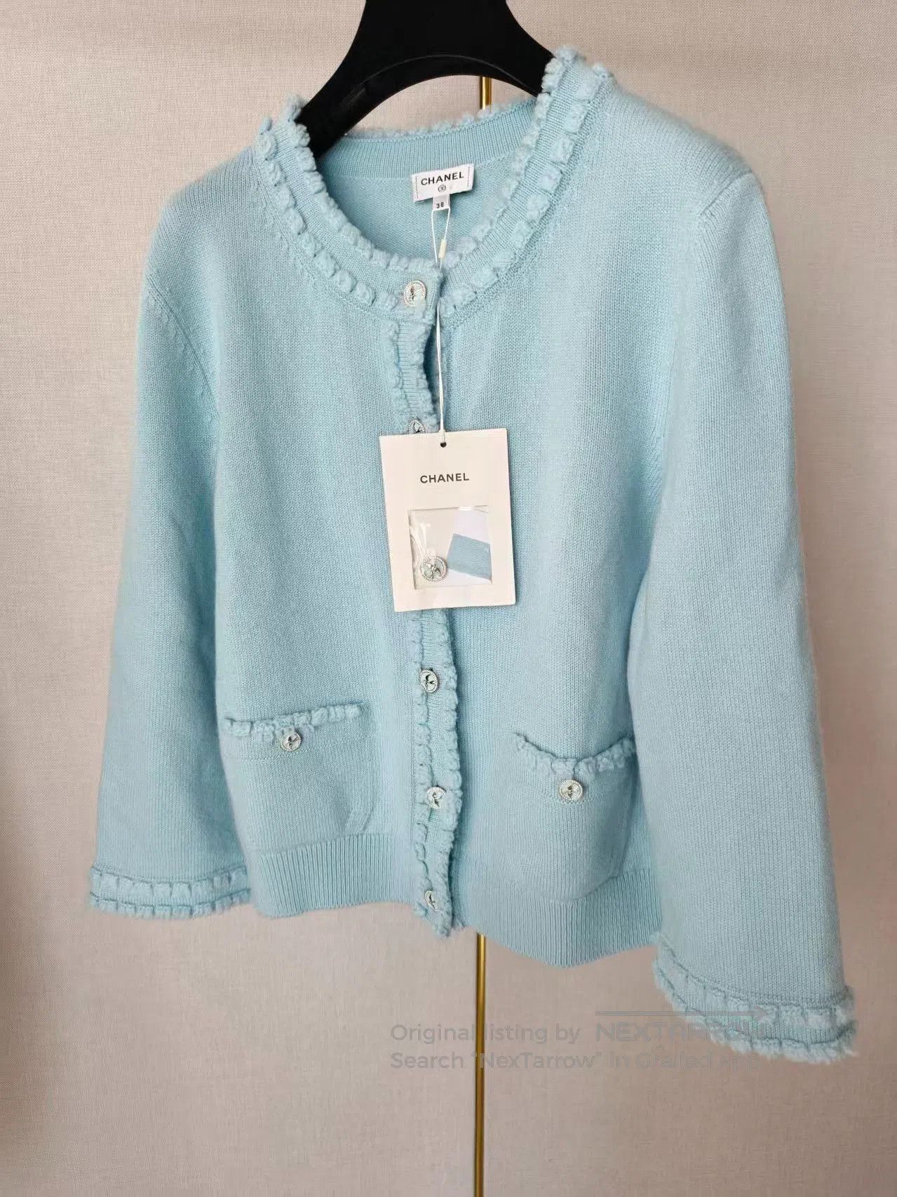 Chanel Chanel Women's Blue Knit Cardigan. Size S / US 4 / IT 40 - 5 Thumbnail